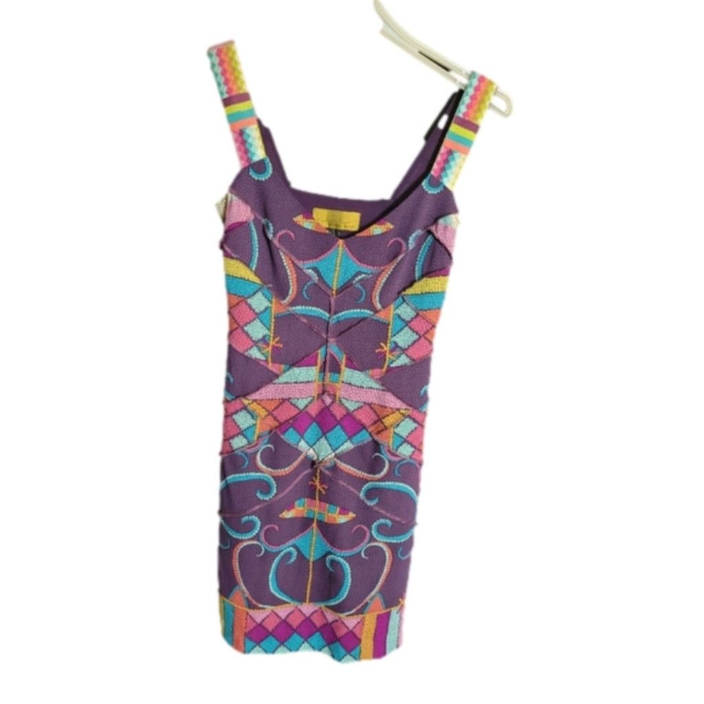 Nicole Miller Nicole Miller , multi colored mini dress, NWOT, Size 0 Size XS / US 0-2 / IT 36-38 - 1 Thumbnail