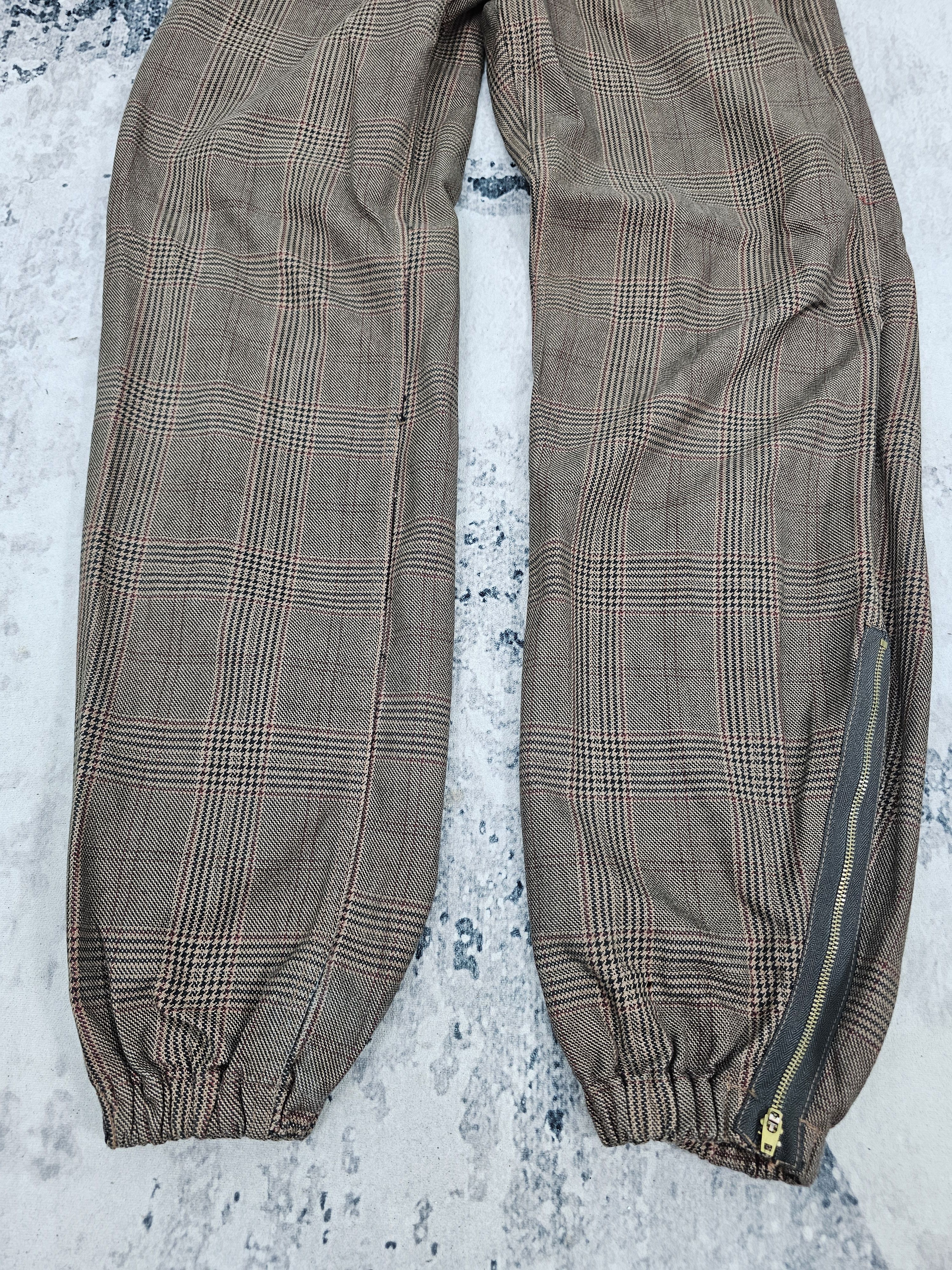 Japanese Brand SLAP SHOT Plaid Checked Bondage Punk Design Jeans JB0236 Size US 34 / EU 50 - 4 Thumbnail
