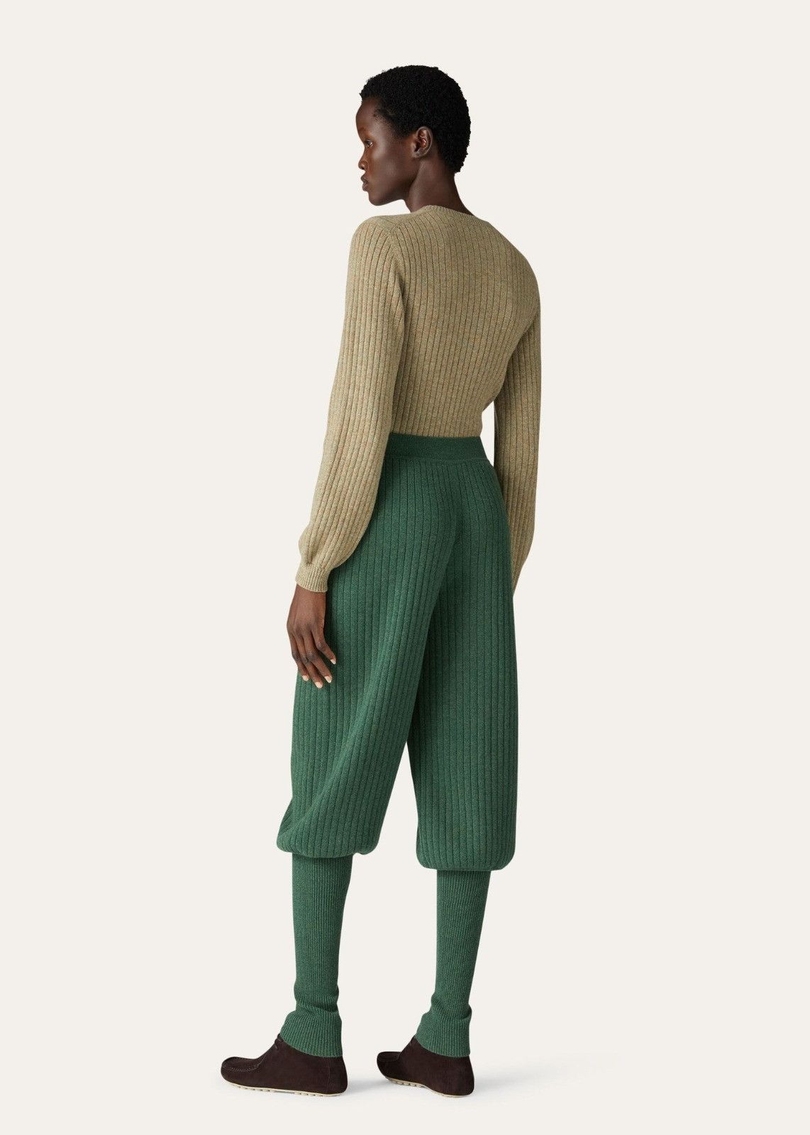 Loro Piana o1srvl11e0824 Maras Cashmere Pants in Green Size 28" / US 6 / IT 42 - 4 Thumbnail