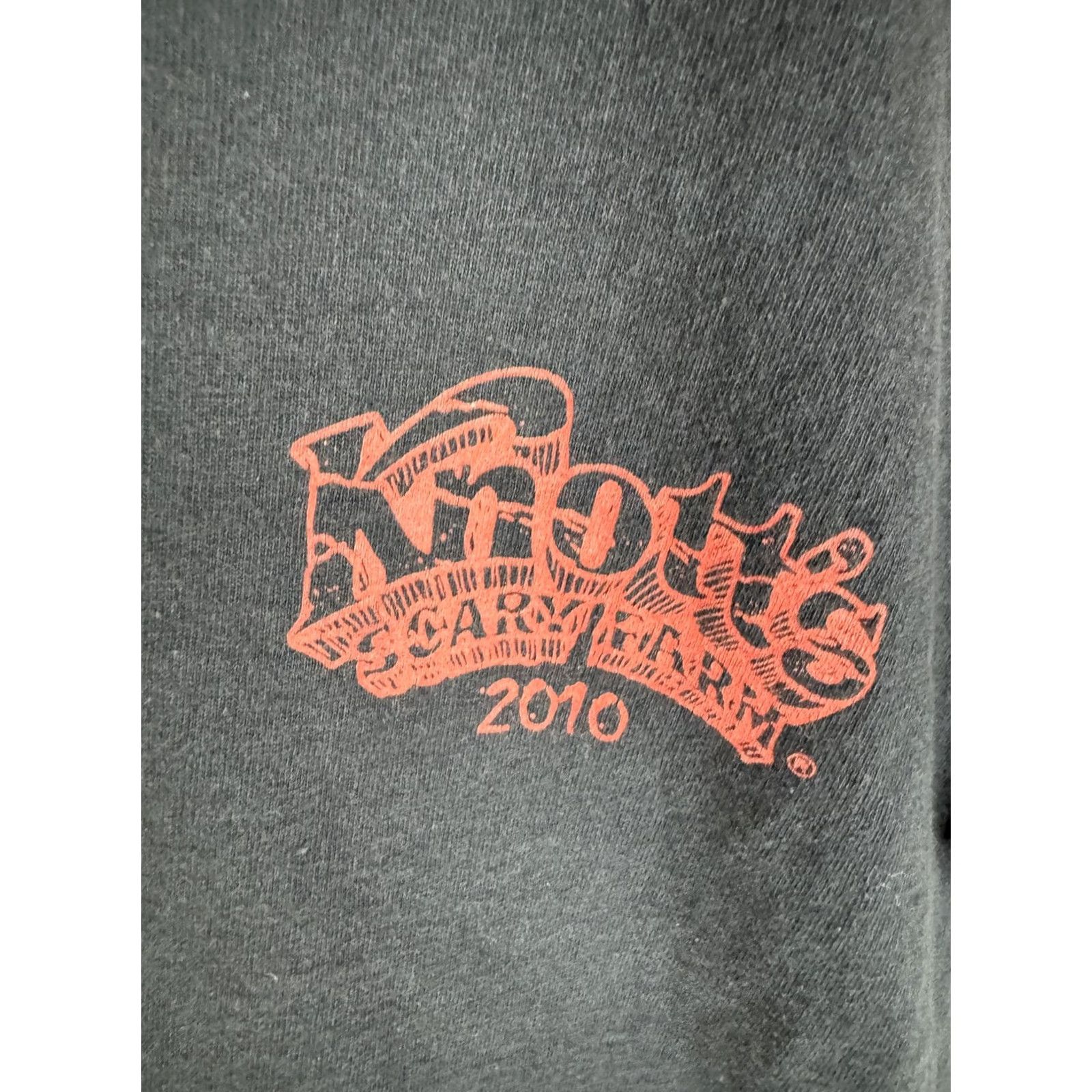 Delta VINTAGE Knotts Scary Farm Haunt Shirt Mens M Black 2010 Halloween Horror Theme Park Shirt Mens Black M Size US M / EU 48-50 / 2 - 7 Thumbnail