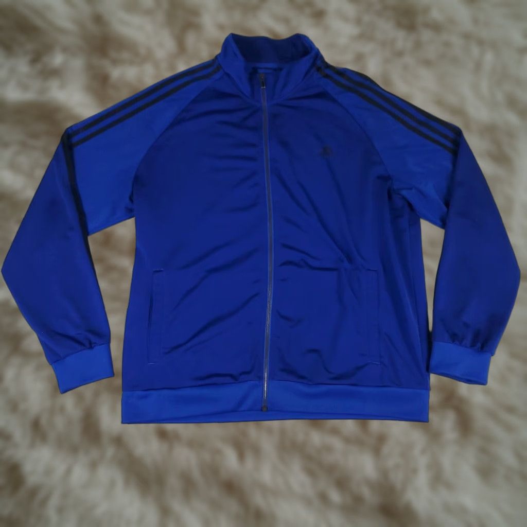 Adidas Adidas Track Jacket Mens XL Blue Full Zip Activewear Sports Size US XL / EU 56 / 4 - 1 Thumbnail