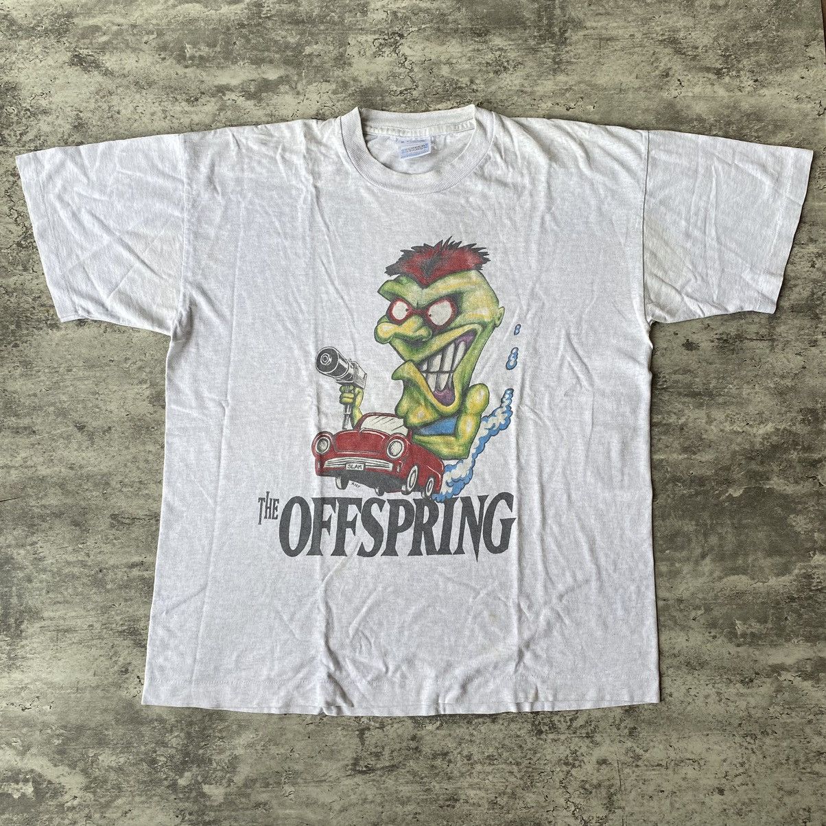 image of Band Tees Vintage The Offspring Bad Habit T-Shirt 1995 in Grey, Men's (Size XL)