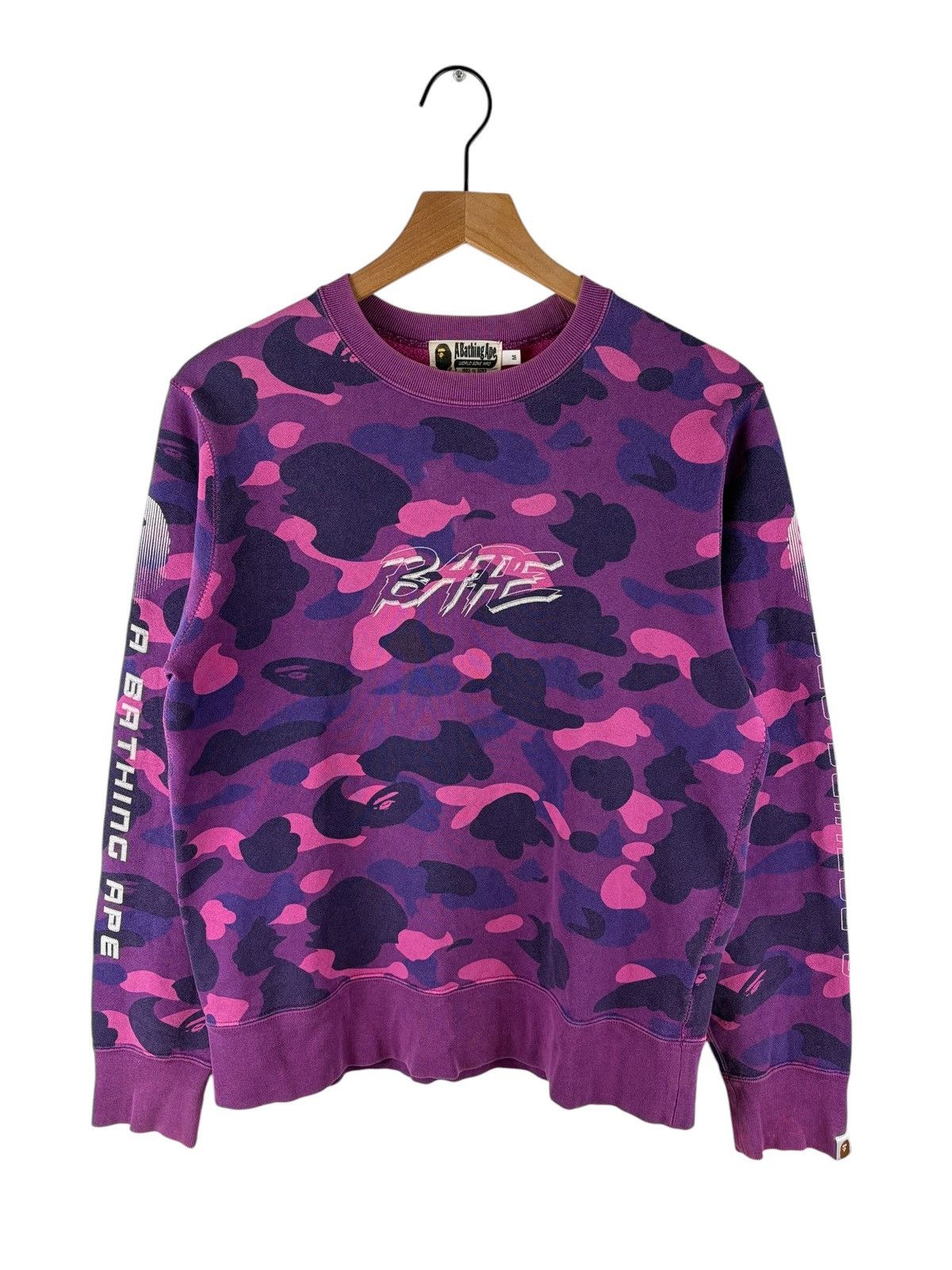 Bape Bape Camo Logo Print Sweatshirt Size US M / EU 48-50 / 2 - 1 Thumbnail