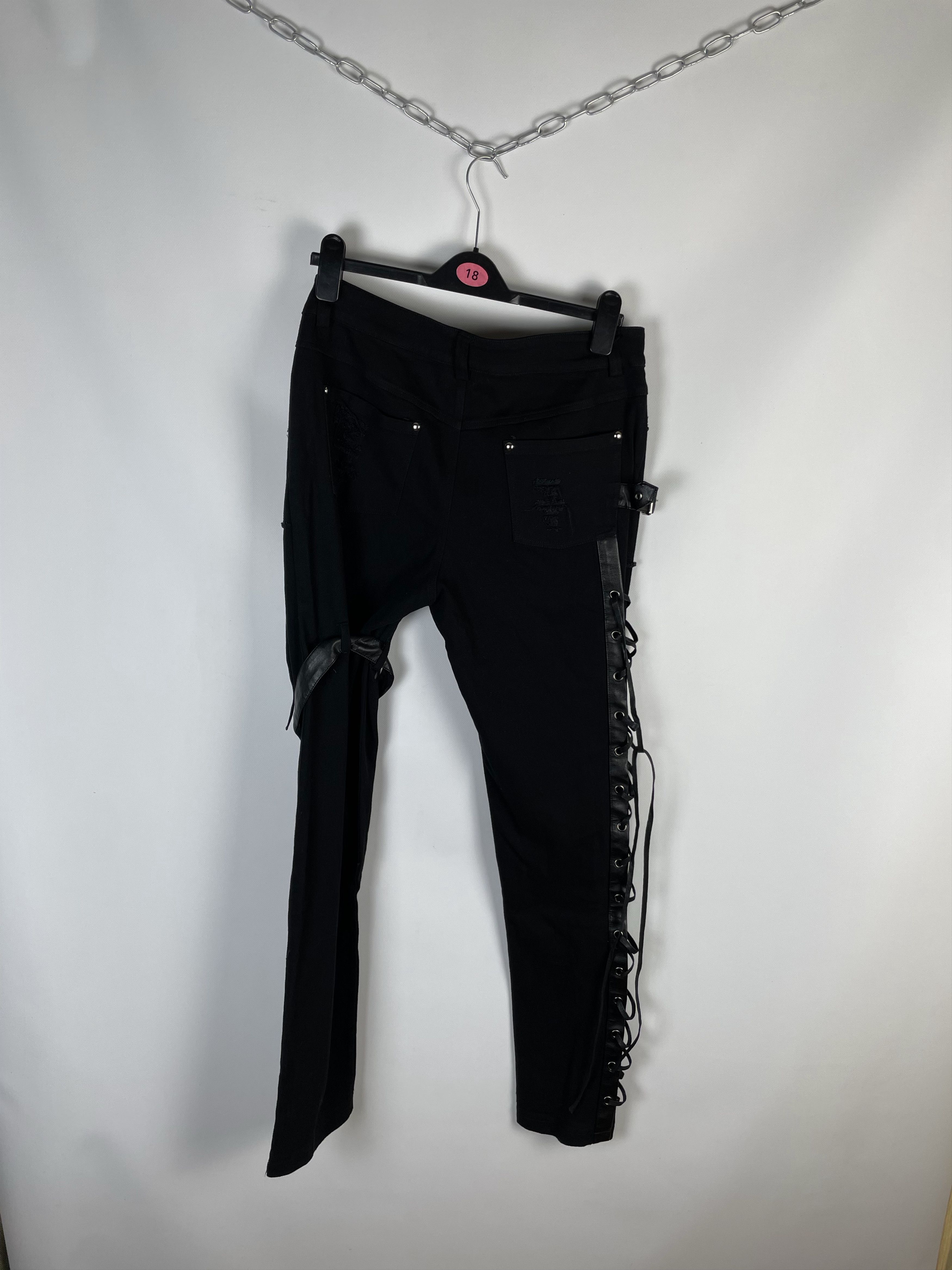 Japanese Brand Devil Fashion Punk Bootcut Pants Size US 30 / EU 46 - 11 Thumbnail