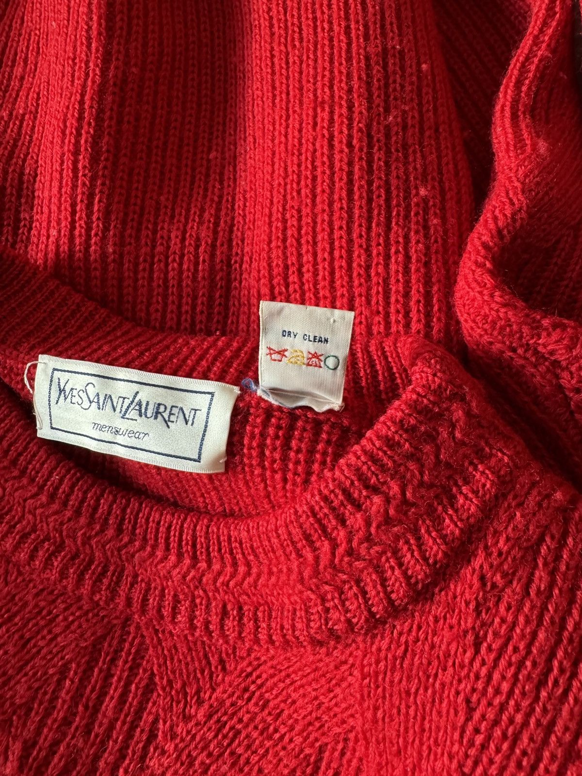 Vintage 🔥 Vintage Yves Saint Lauren Wool Sweater Size US L / EU 52-54 / 3 - 8 Thumbnail