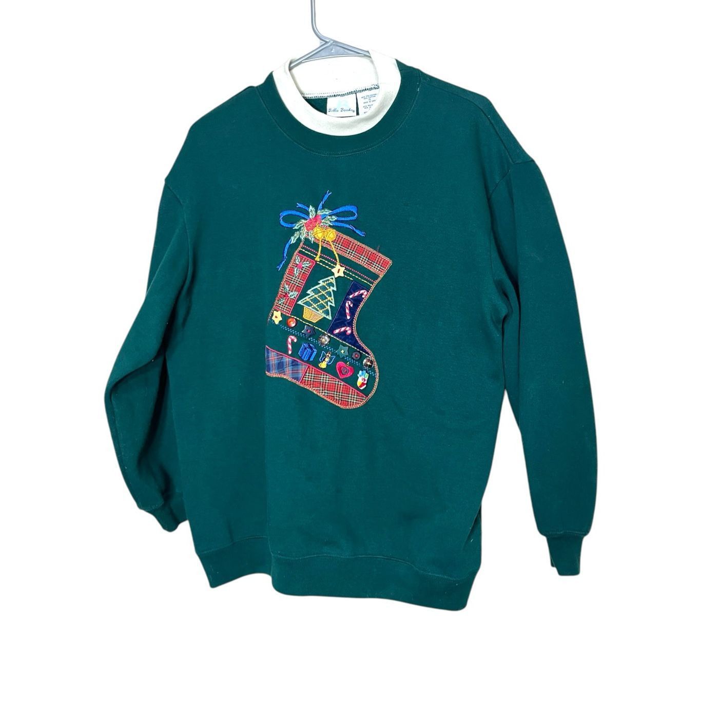Other Vintage Bobbie Brooks Ugly Christmas Sweater Sweatshirt Stocking Print S Size S / US 4 / IT 40 - 1 Thumbnail