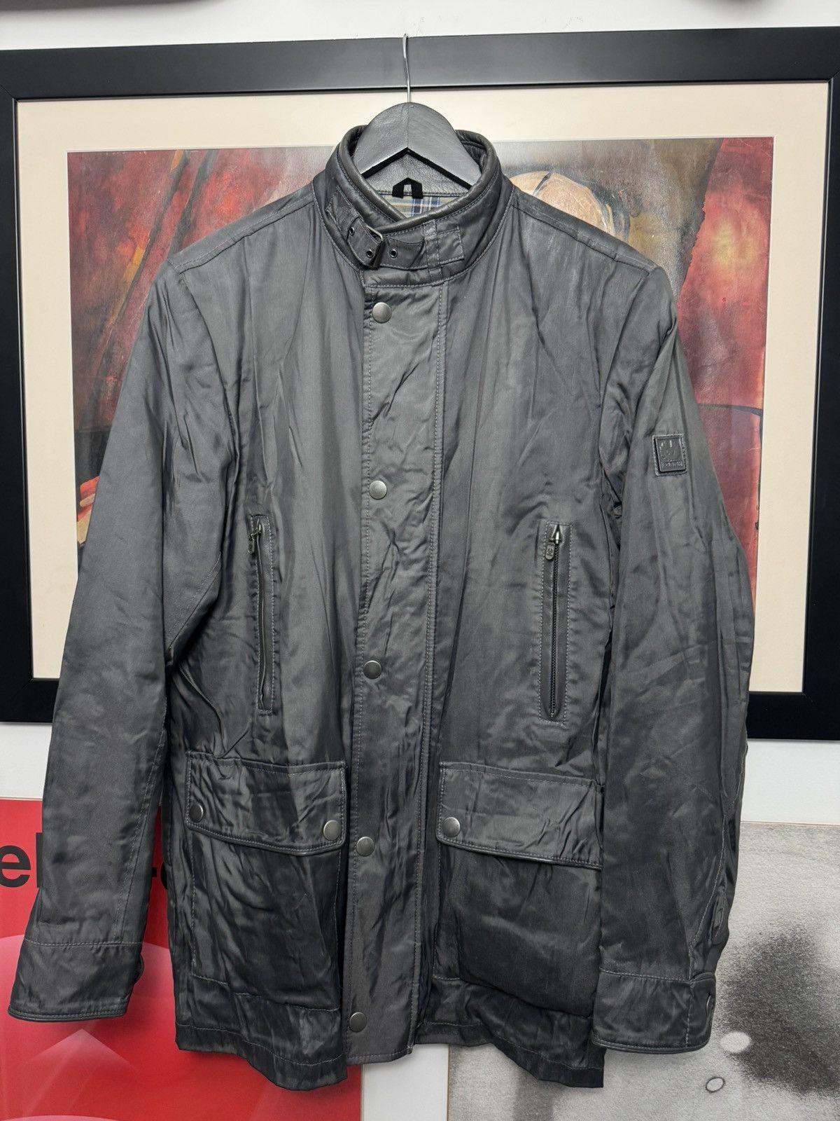 Belstaff Belstaff waxed jacket vintage casual distressed leather rare Size US M / EU 48-50 / 2 - 1 Thumbnail
