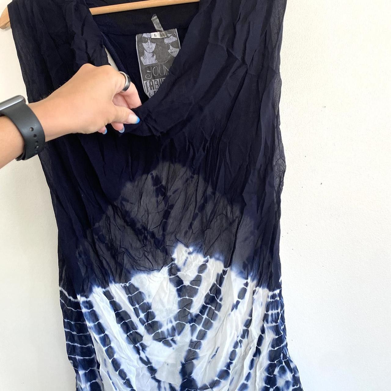 Young Fabulous & Broke YOUNG FABULOUS & BROKE Y2K MINI DRESS LARGE WHITE BLUE Size L / US 10 / IT 46 - 5 Thumbnail
