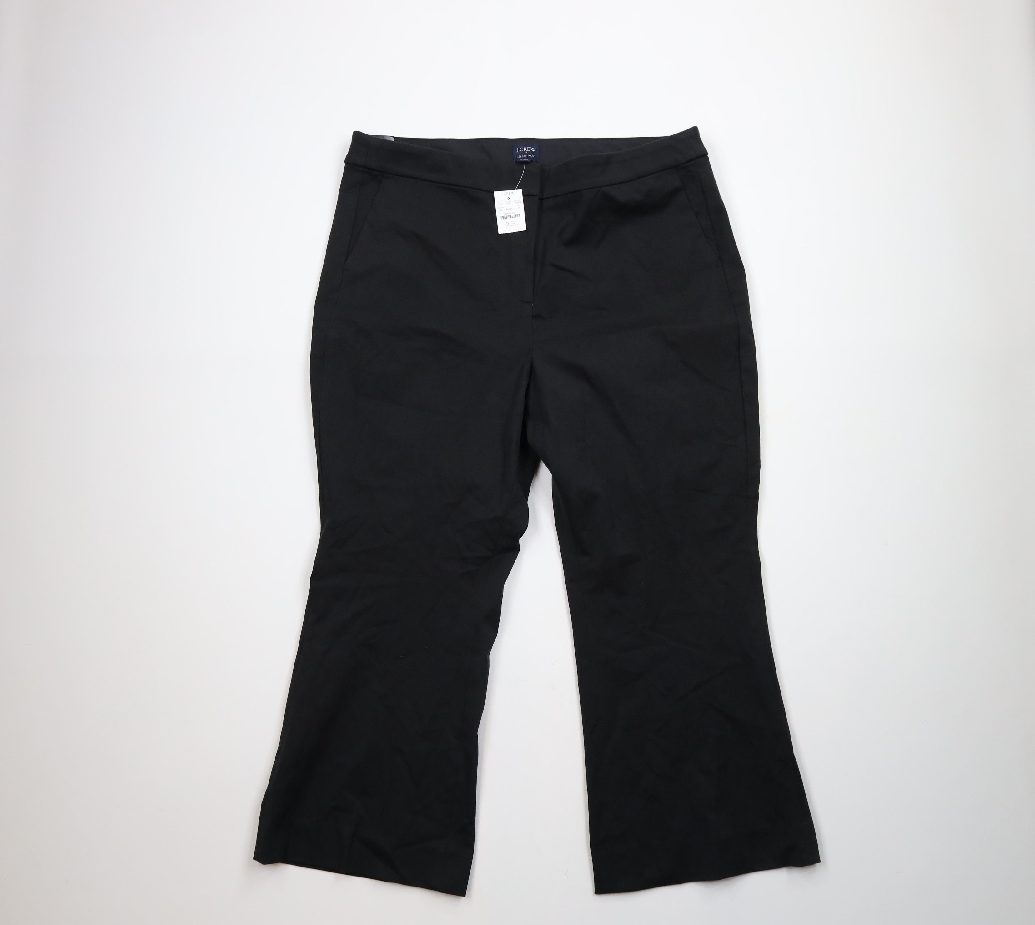 J.Crew × Vintage New J Crew Stretch Wide Leg Flared Kelsey Chino Pants Black Size 40" / US 18 - 1 Thumbnail