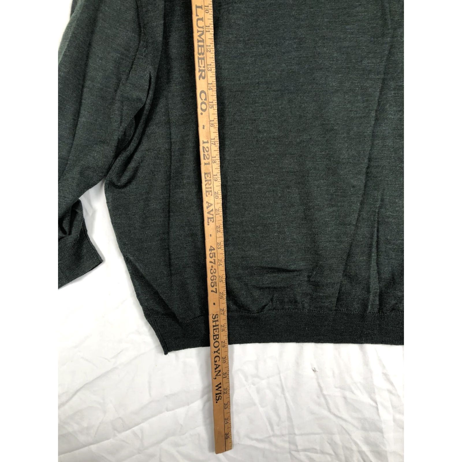 Vintage VINTAGE Tagio V Neck Sweater Mens 2XL Long Sleeve Green Wool Golf Pullover Mens Size US XXL / EU 58 / 5 - 7 Thumbnail