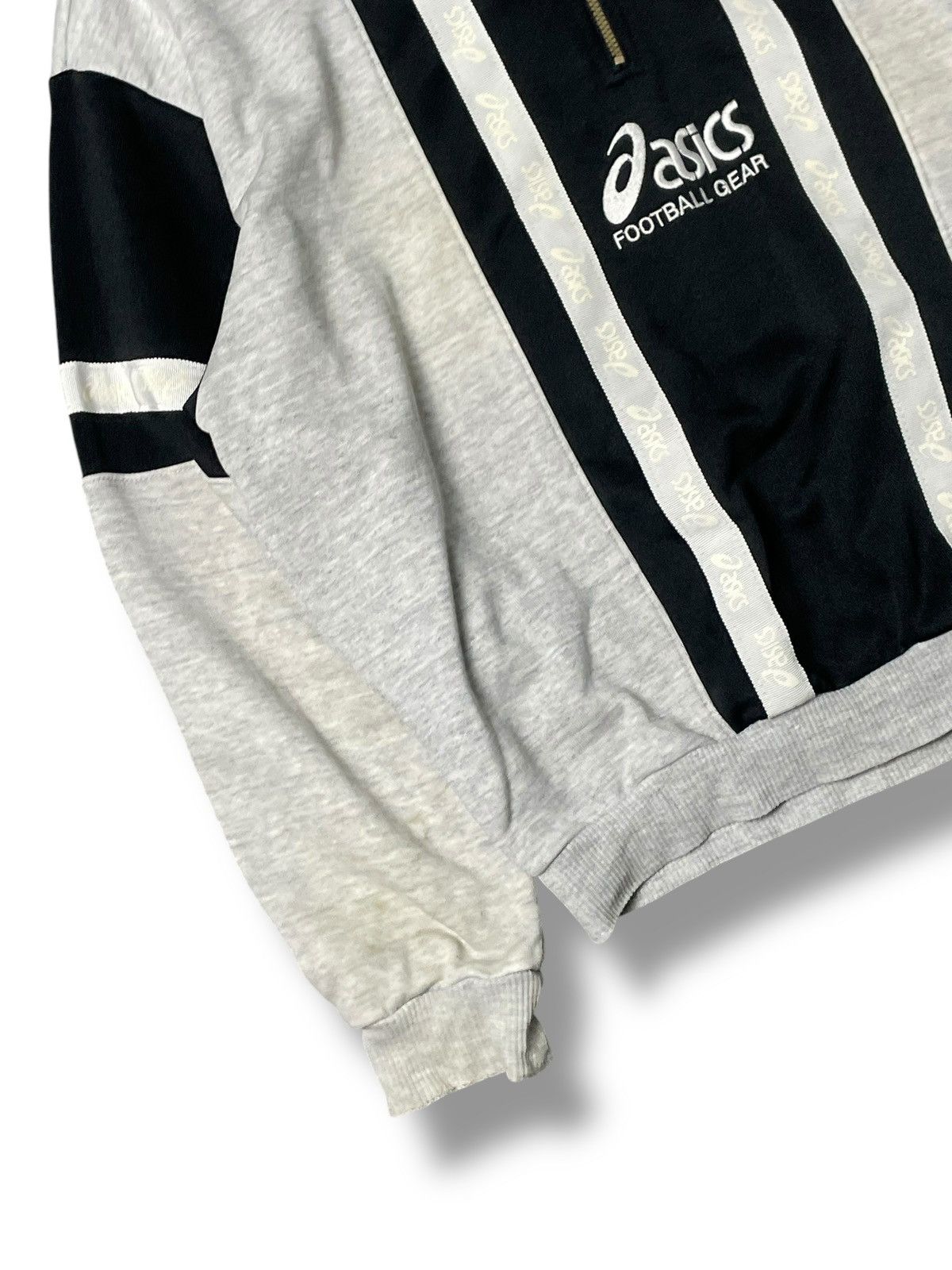 Asics × Japanese Brand × Vintage Vintage ASICS Half-zip Pullover Sweatshirt (80) Size US M / EU 48-50 / 2 - 4 Thumbnail