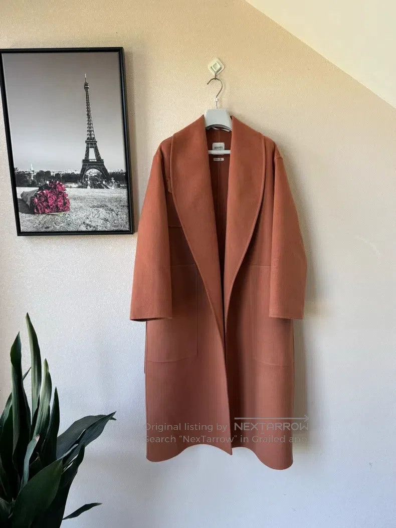 Hermes Hermes Pumpkin Color 100% Pure Cashmere Coat Size XXS / US 00 / IT 34 - 1 Thumbnail