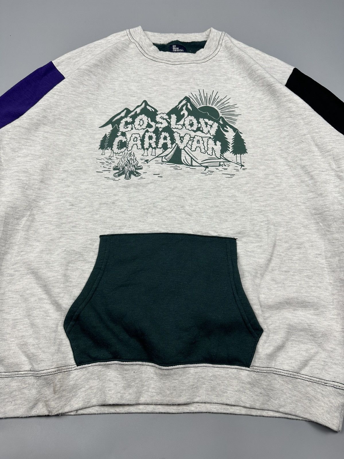 go slow caravan Vintage Go Slow Caravan Multi Colour Sweat Shirt Size US XXL / EU 58 / 5 - 4 Thumbnail