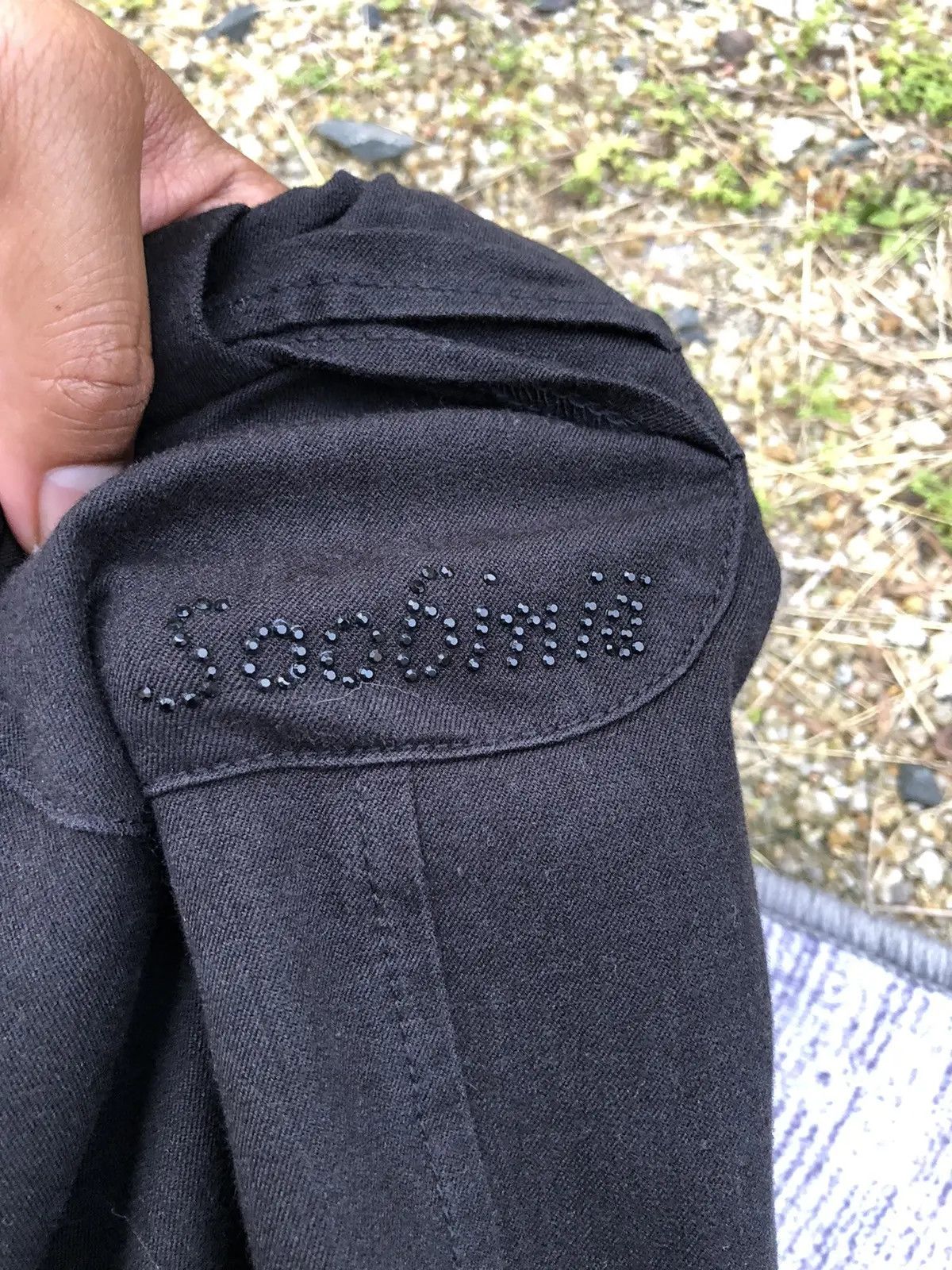 Japanese Brand × Vintage Black Cargo Pants Zipper Leg Skinny Trousers Multi Pocket Size US 26 / EU 42 - 13 Thumbnail