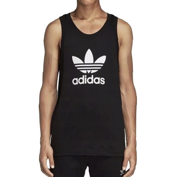 Adidas ADIDAS ORIGINAL 2018 MEN CASUAL VEST SLEEVELESS SHIRT T-SHIRT JERSEY SIZE M Black Logo Solid 2010s Mens Size US M / EU 48-50 / 2 - 8 Thumbnail