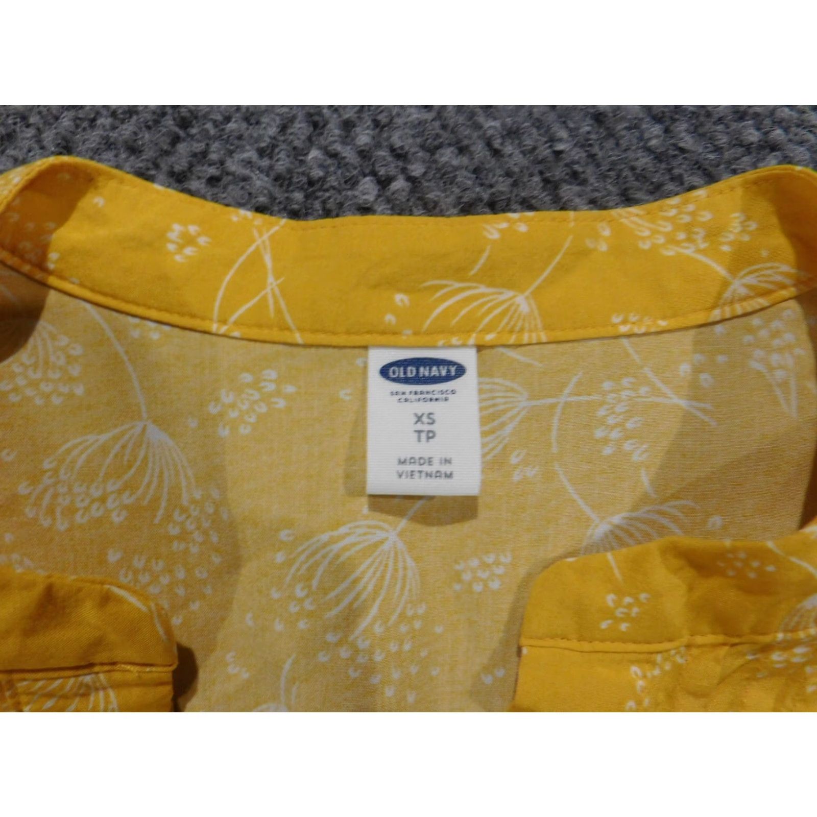 Old Navy Old Navy Womens Dress XS Yellow Floral A-Line Sundress Casual Raglan Sleeve Crew Neck Pullover Lined Size XS / US 0-2 / IT 36-38 - 5 Thumbnail
