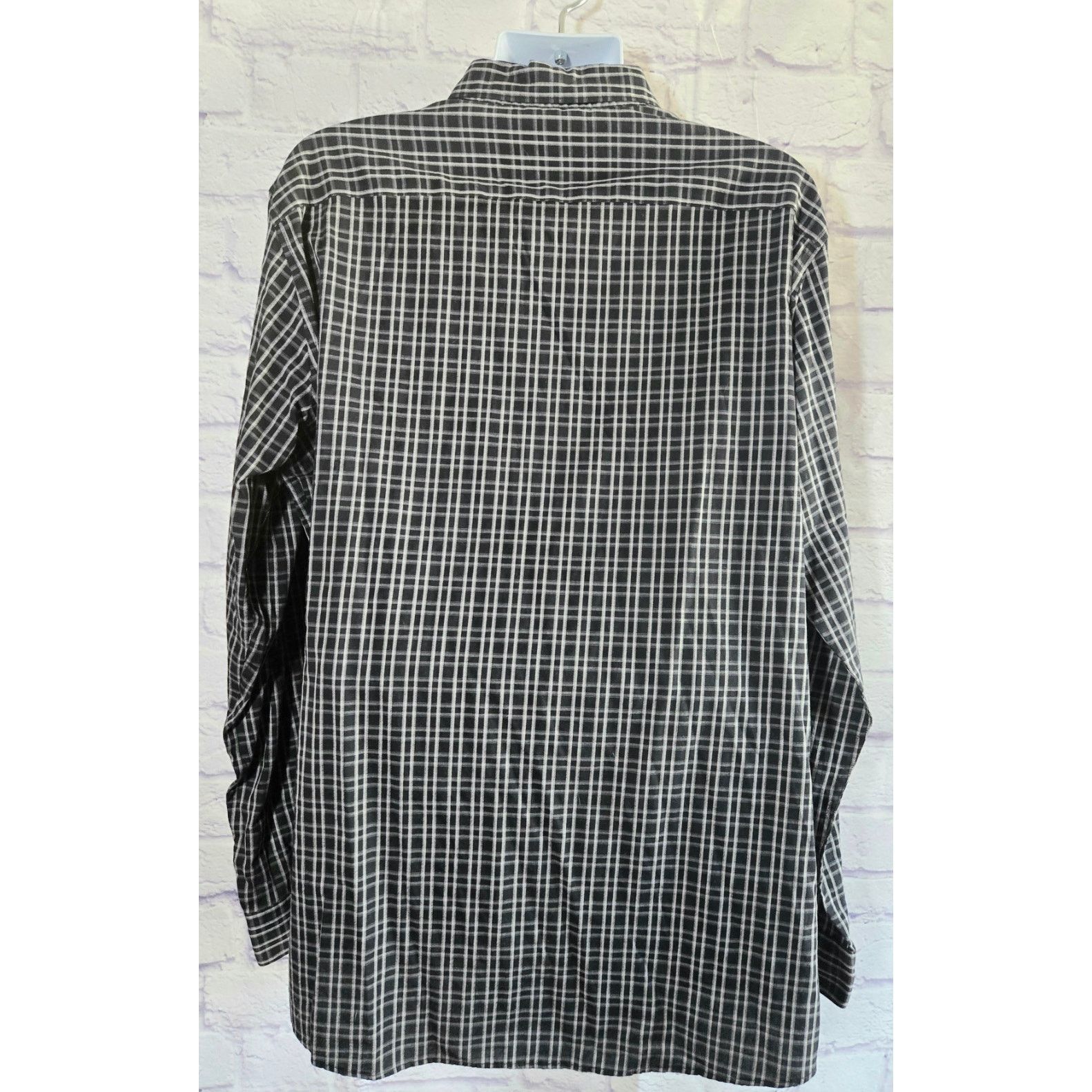 Other Apt 9 Black White Plaid Premier Flex Button Men's Shirt XXLT Size US XXL / EU 58 / 5 - 2 Thumbnail
