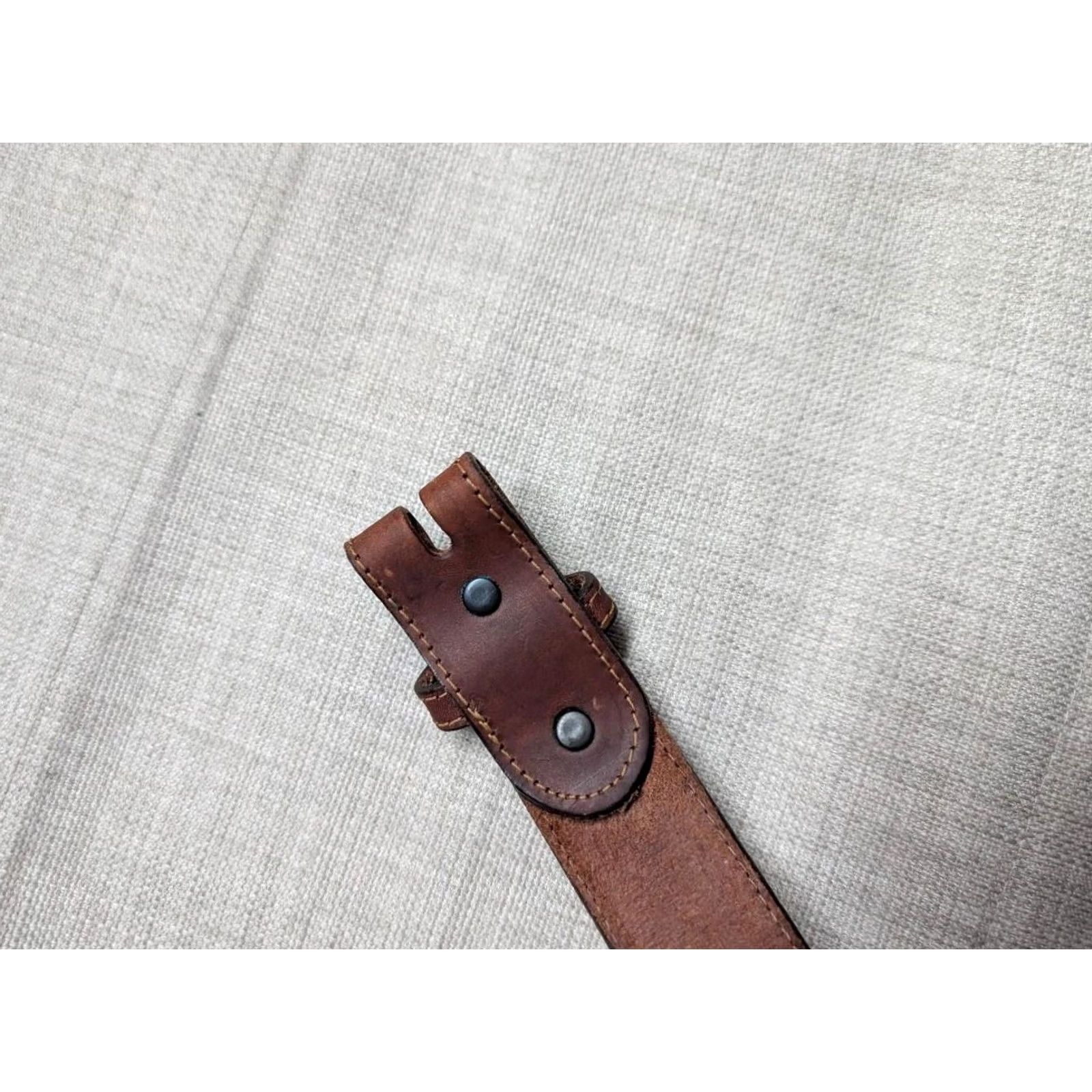 Vintage VINTAGE Bullhide Western Belt 44 Brown Concho Cowhide Leather Men Belt Size 44 - 7 Thumbnail