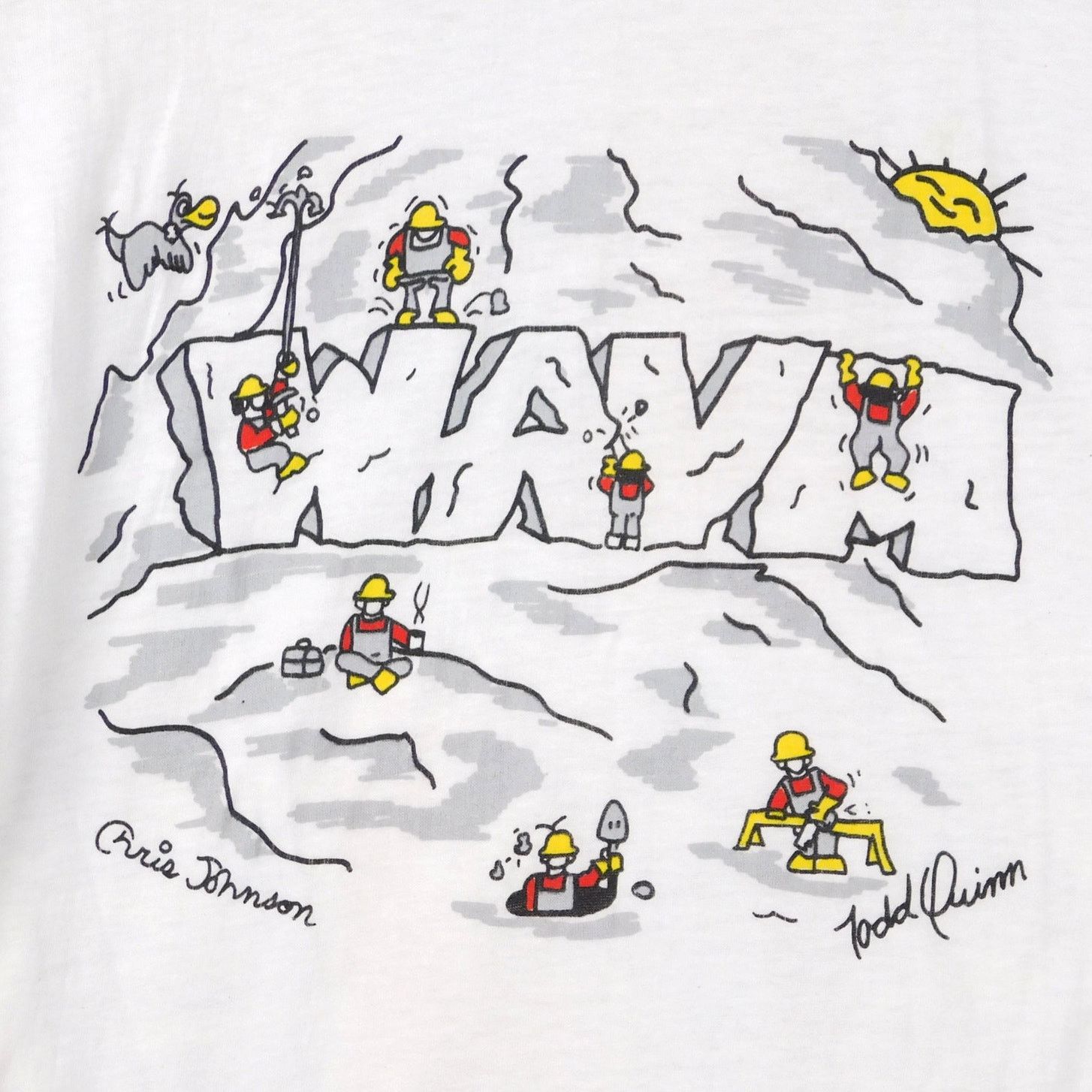 Hanes 80s WAVM 91.7 Radio T Shirt Size XL Keith Haring Styled Size US XL / EU 56 / 4 - 4 Thumbnail