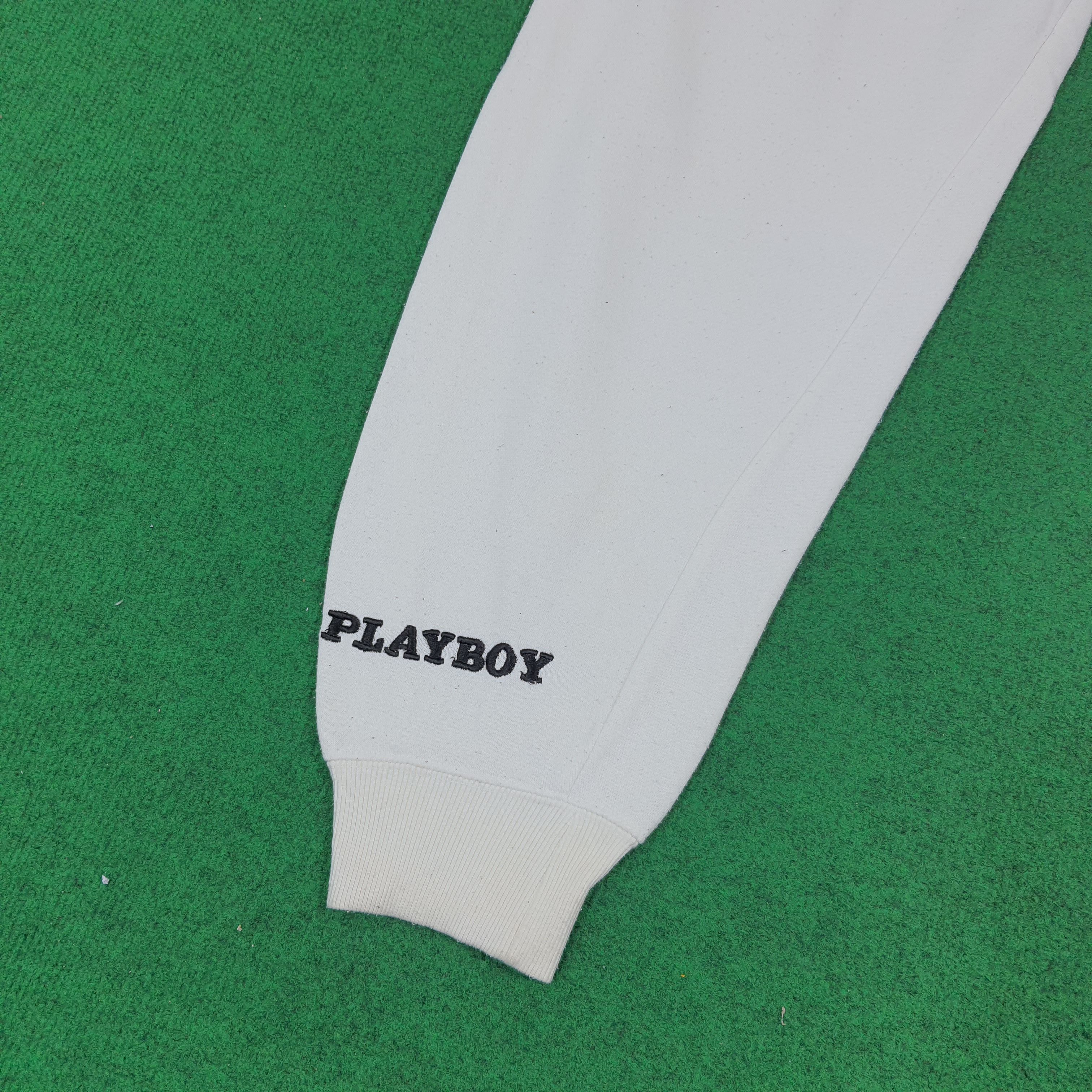 Playboy × Vintage Vintage PLAYBOY Jogger Sweat Streetwear Pants Size US 34 / EU 50 - 3 Thumbnail