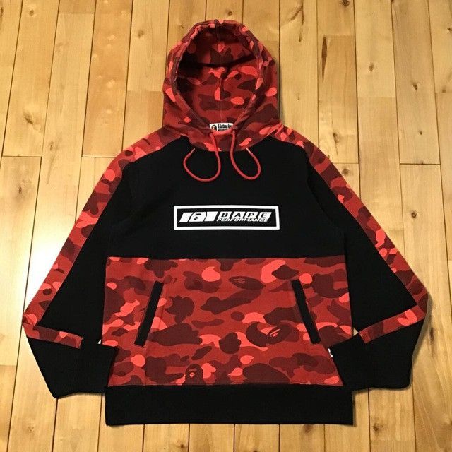 Bape BAPE logo pullover hoodie Red camo a bathing ape Size US L / EU 52-54 / 3 - 2 Thumbnail