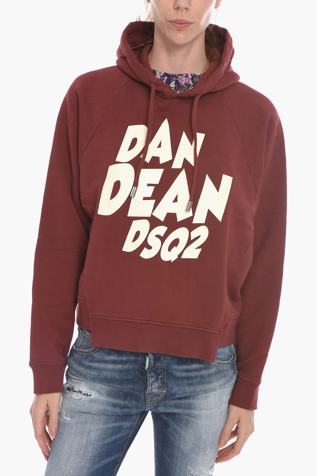 image of Dsquared2 Og1Mm0124 Sweatshirt In Burgundy, Women's (Size Large)