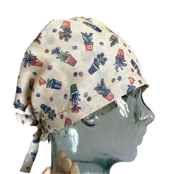 Handmade Handmade Boho Potted Plants Hair Bonnet - One Size 🪴 Size ONE SIZE - 4 Thumbnail