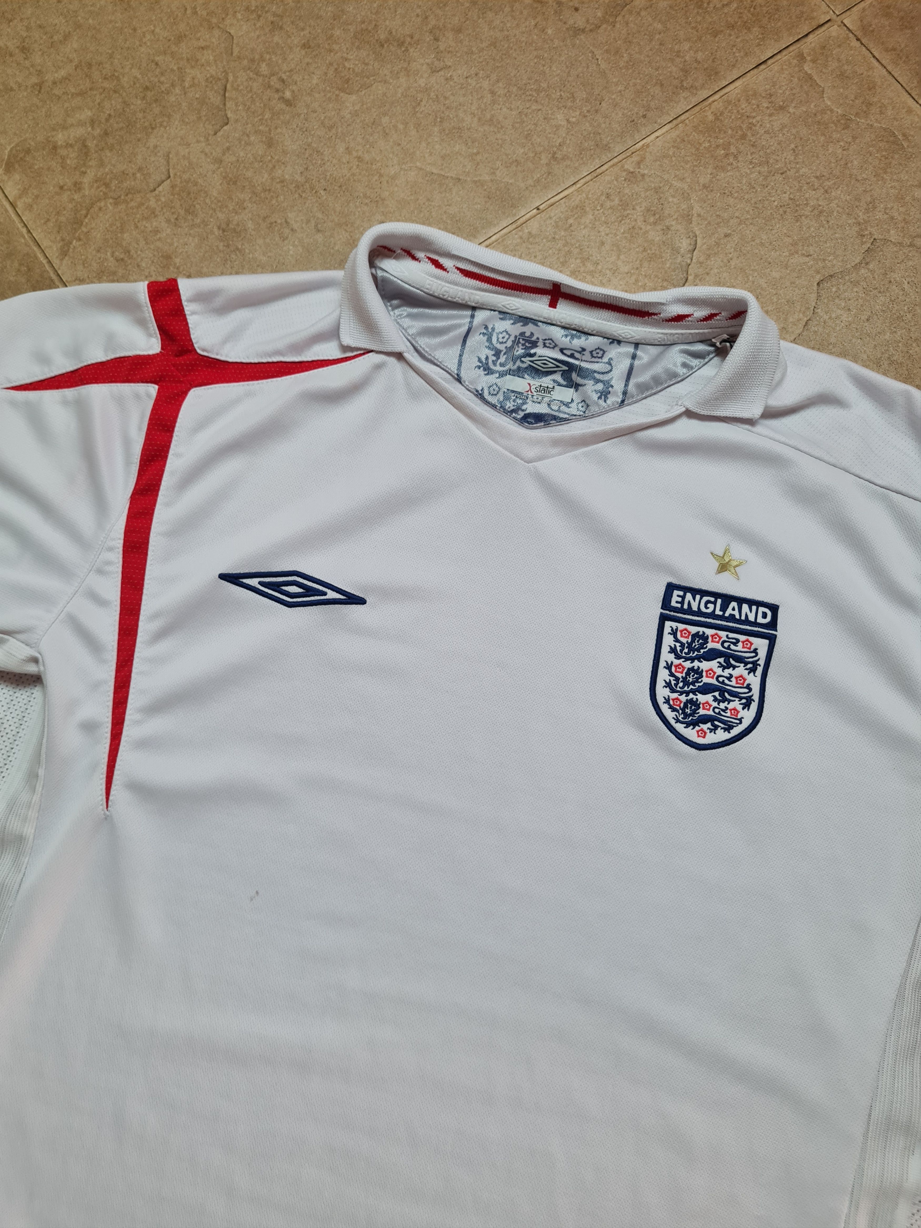 Umbro England Soccer 2006 2007 Home Football Shirt Jersey Umbro Size US XL / EU 56 / 4 - 2 Thumbnail