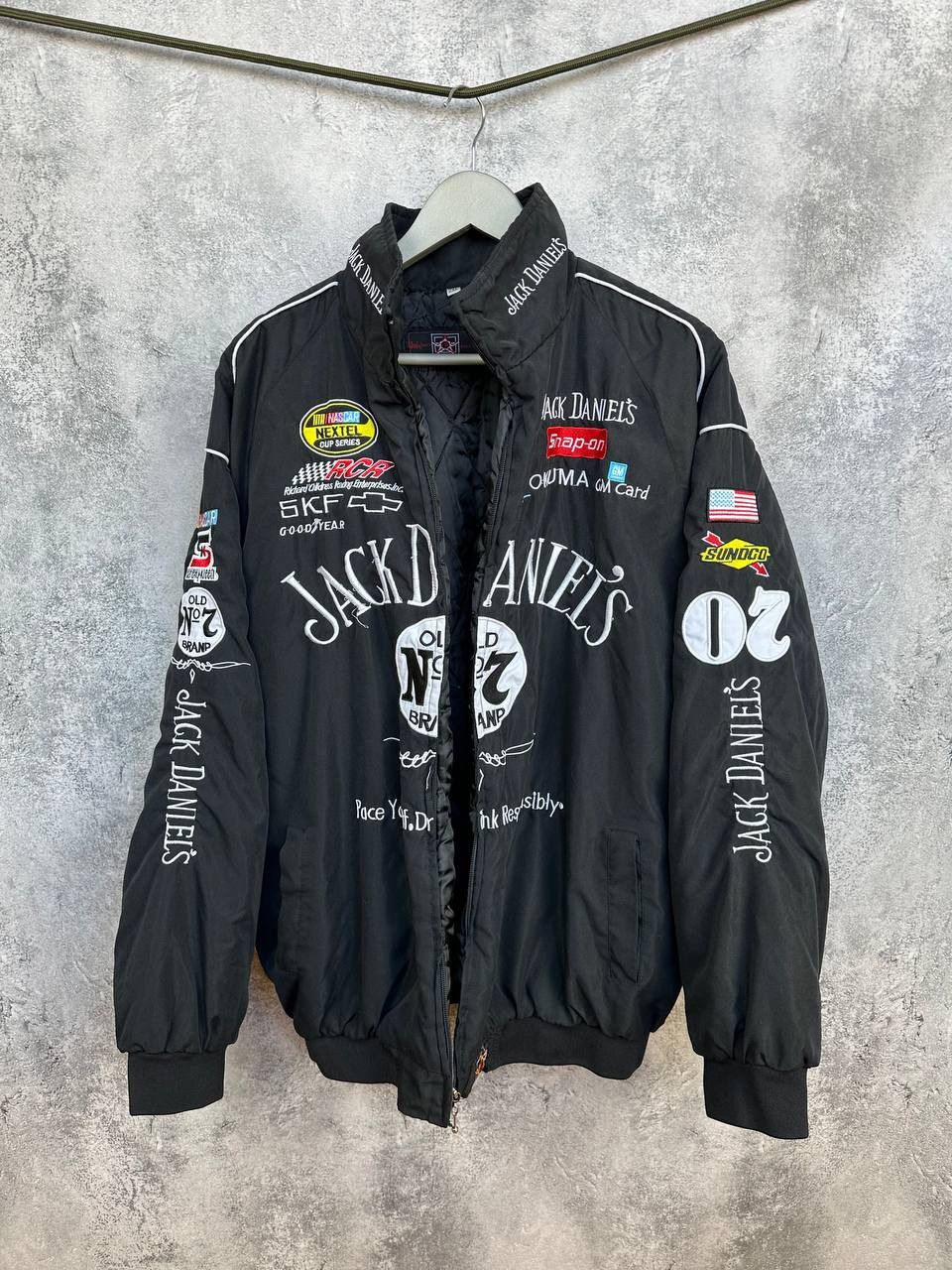 NASCAR JH Design Jack Daniels Nascar Racing Motorsport VTG Jacket Size US XXL / EU 58 / 5 - 1 Thumbnail