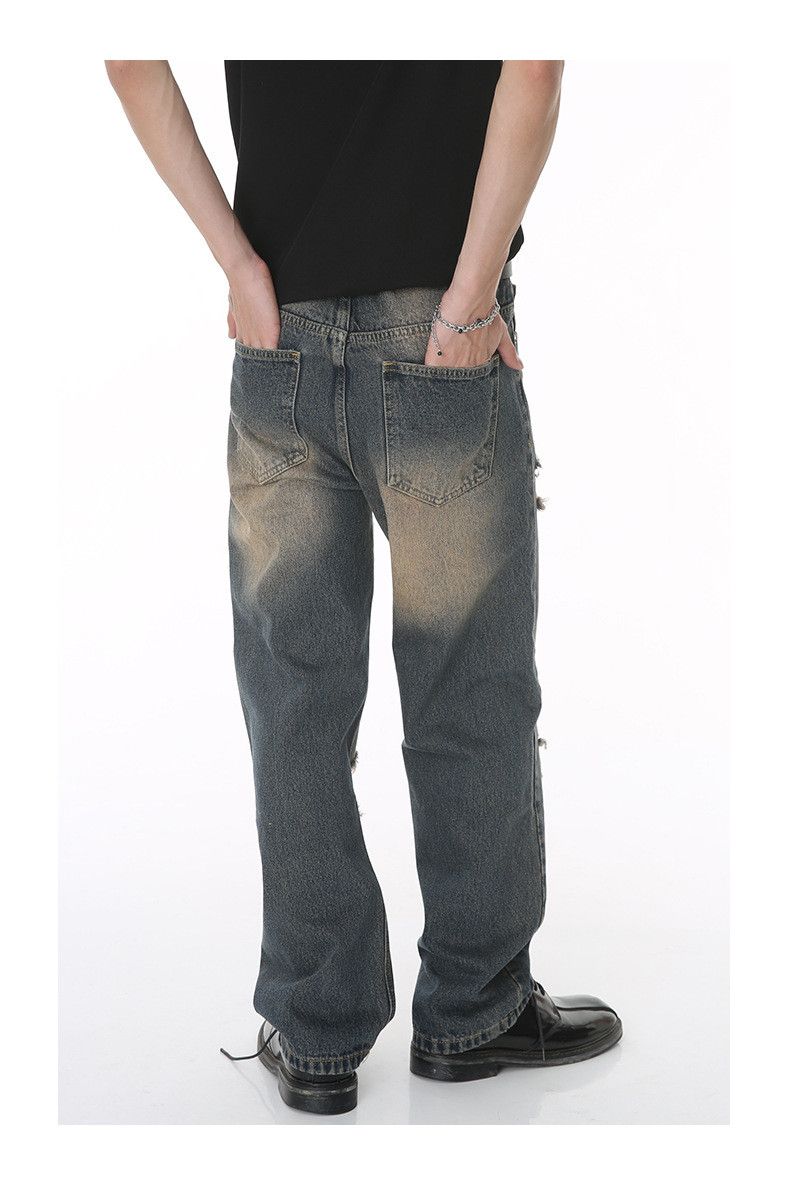 Vintage Japanese-Style Retro Classic Distressed Hip-Hop Jeans Size US 32 / EU 48 - 5 Thumbnail