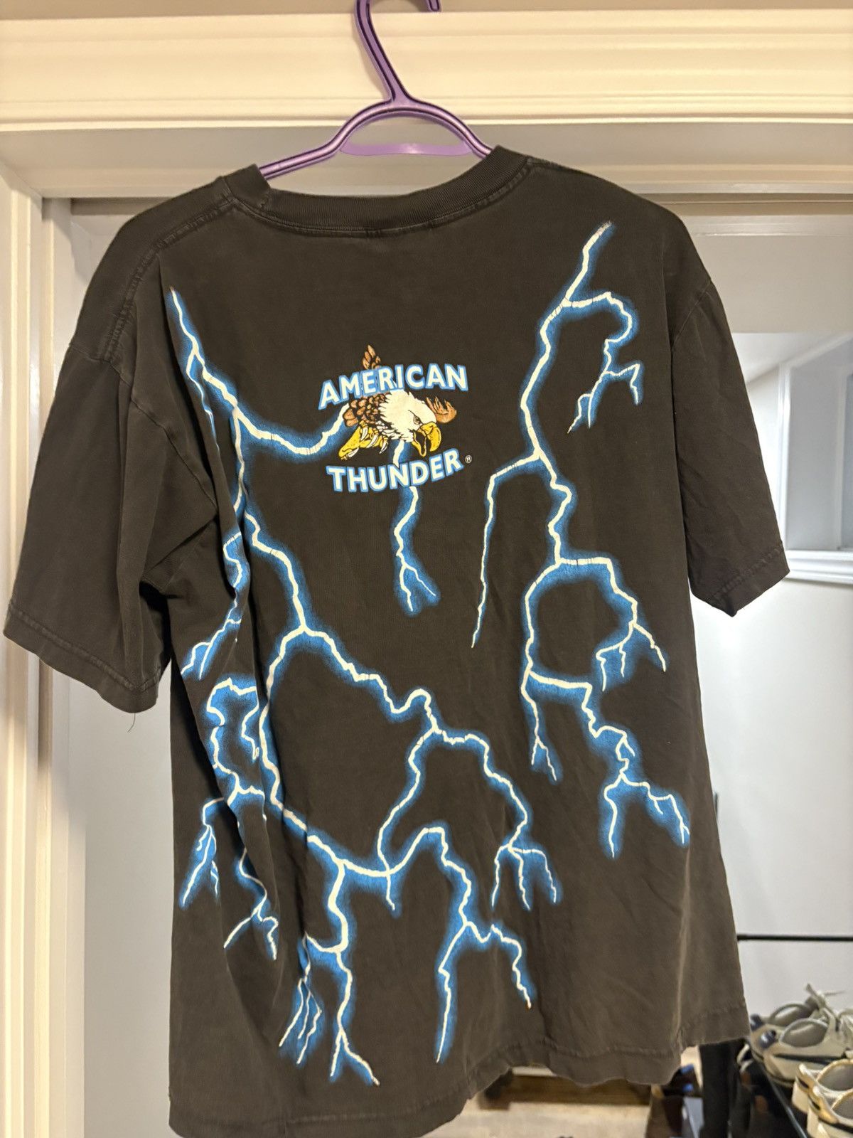 Vintage American thunder vintage tee shirt Size US L / EU 52-54 / 3 - 3 Thumbnail