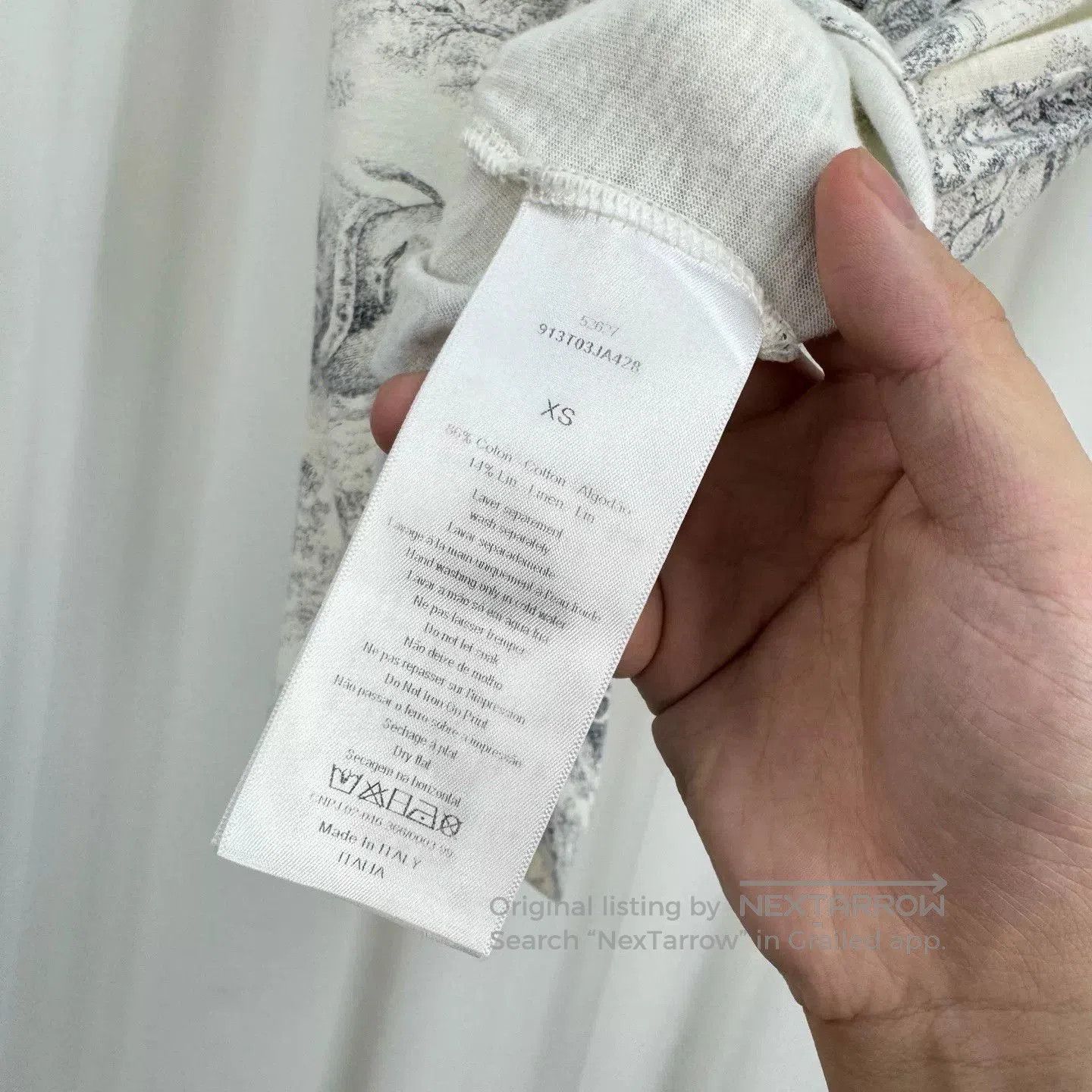 Dior Dior Zoo Print Letter Short Sleeve Tee. Size XS / US 0-2 / IT 36-38 - 6 Thumbnail