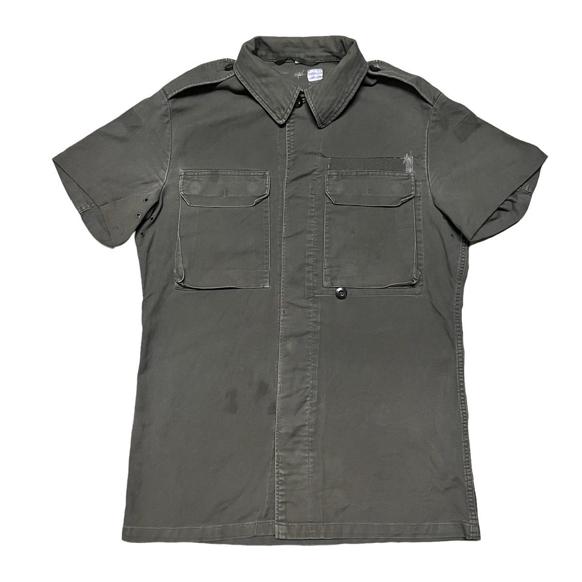 Vintage Vintage Military Army Issue Button Up Shirt Size US L / EU 52-54 / 3 - 1 Thumbnail