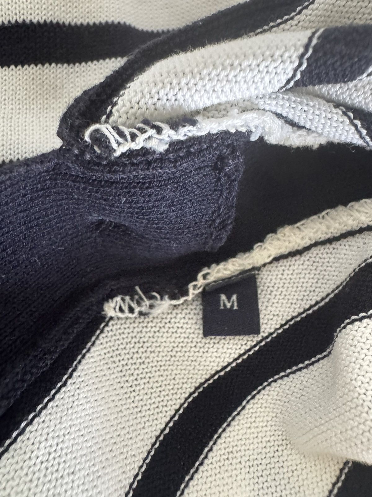Other MARINA YACHTING White/Navy Striped Knit Cotton Tunic M EUC Size M / US 6-8 / IT 42-44 - 9 Thumbnail