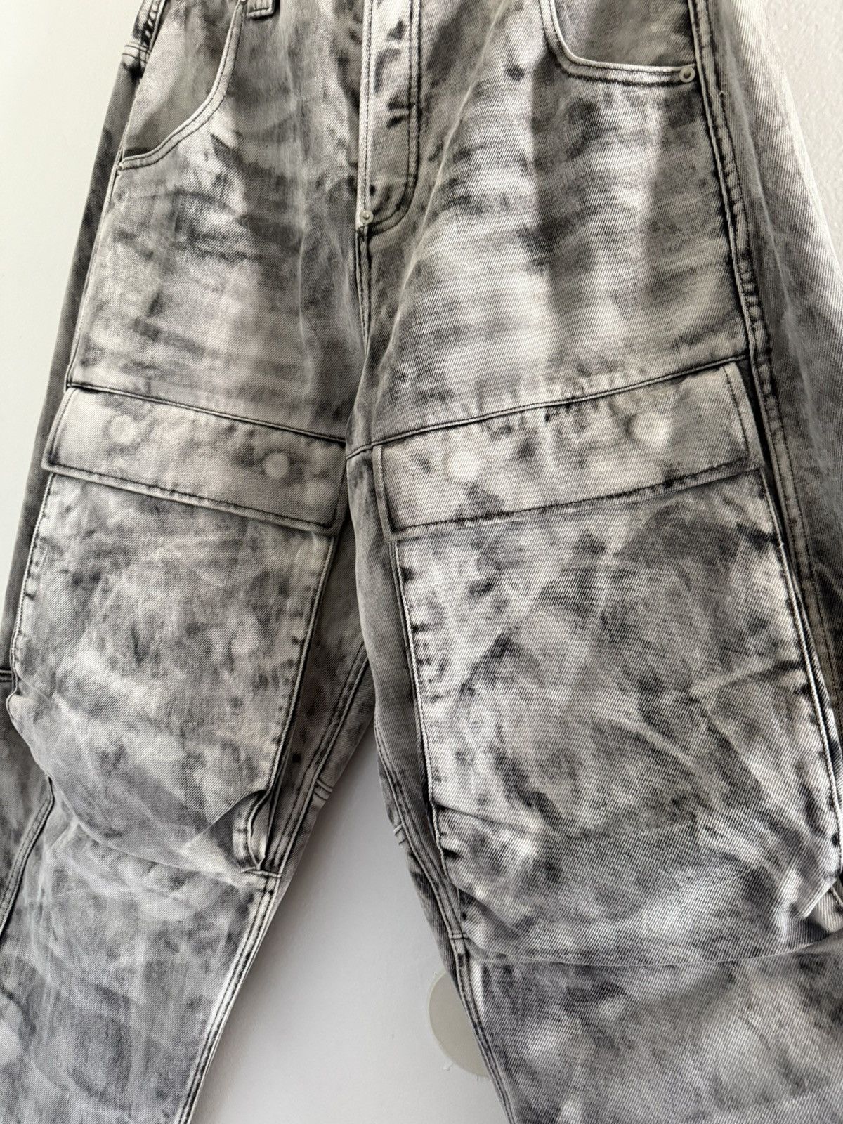 Alexander Wang Alexander Wang Leather Dye Denim Cargo Jean Pants Balenciaga Size US 36 / EU 52 - 12 Thumbnail