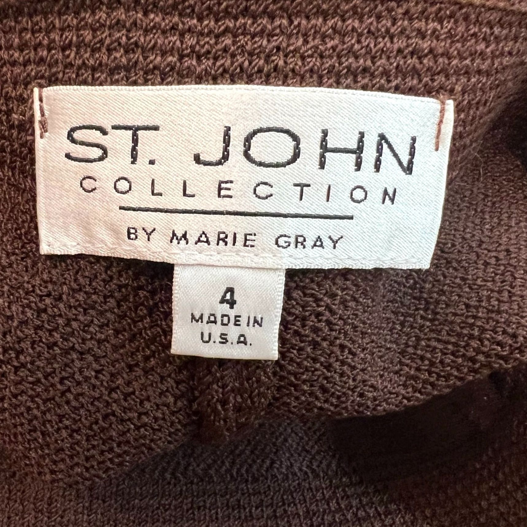 Vintage VINTAGE Marie Gray Wide Leg Pants Womens Size 4 Brown Stretch Knit 80s Size 27" / US 4 / IT 40 - 7 Thumbnail