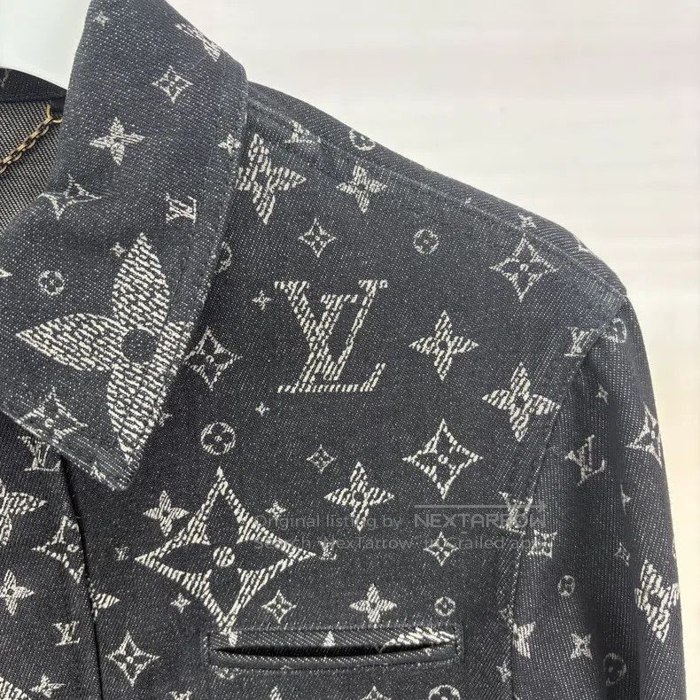 Louis Vuitton Louis Vuitton SS24 Gypsophila logo Denim Jacket Size US S / EU 44-46 / 1 - 4 Thumbnail