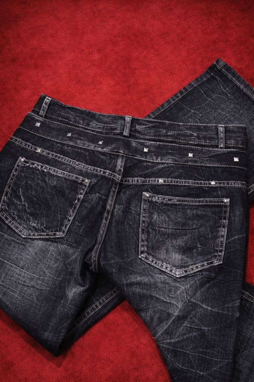 Japanese Brand Japanese Black Washed Boot Cut Denim Size US 34 / EU 50 - 4 Thumbnail
