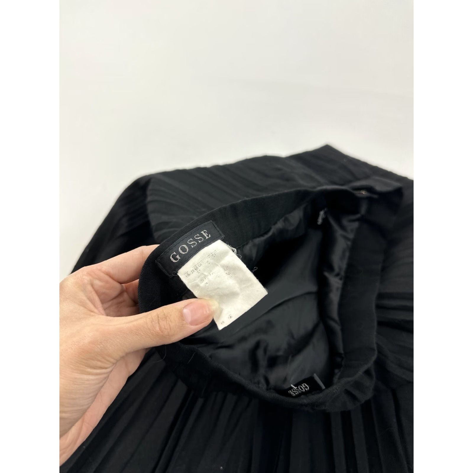 Vintage Gosse Skirt Women’s 26 Black Pleated Maxi Size 26" / US 2 / IT 38 - 2 Thumbnail