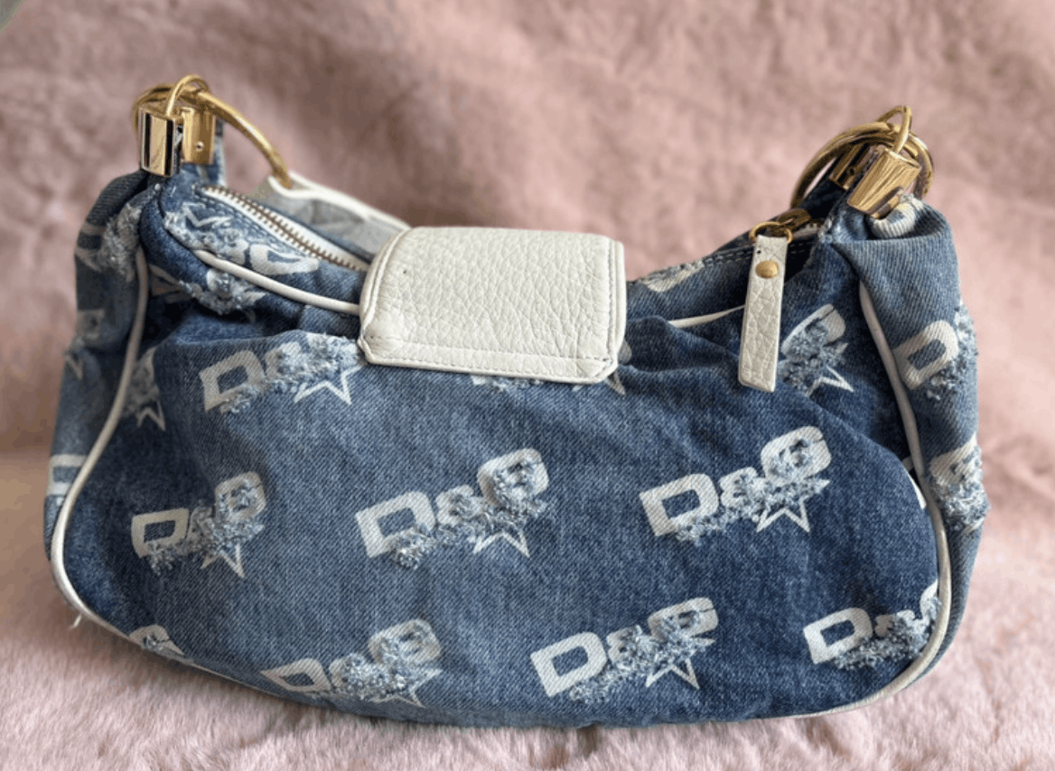 Dolce & Gabbana × Jean Dolce Gabbana Hobo Bag Baguete Shoulder Hand Denim EX0108 Size ONE SIZE - 6 Thumbnail