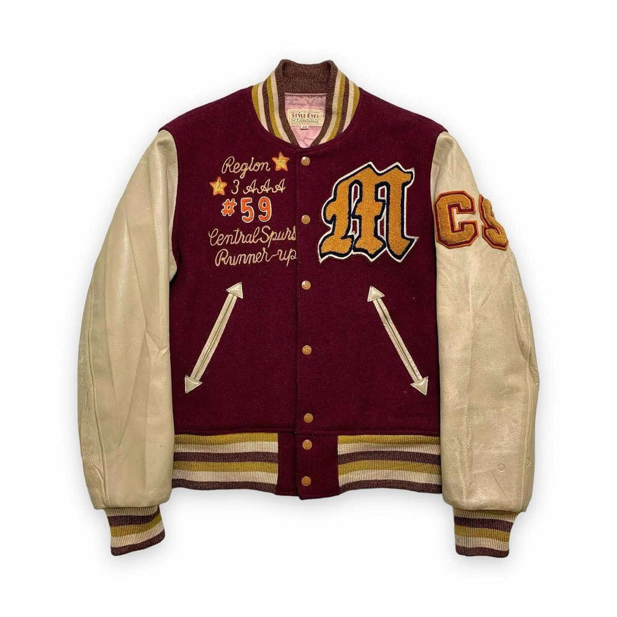 Whitesville Style Eye by Toyo enterprise Varsity Jacket Size US L / EU 52-54 / 3 - 1 Thumbnail