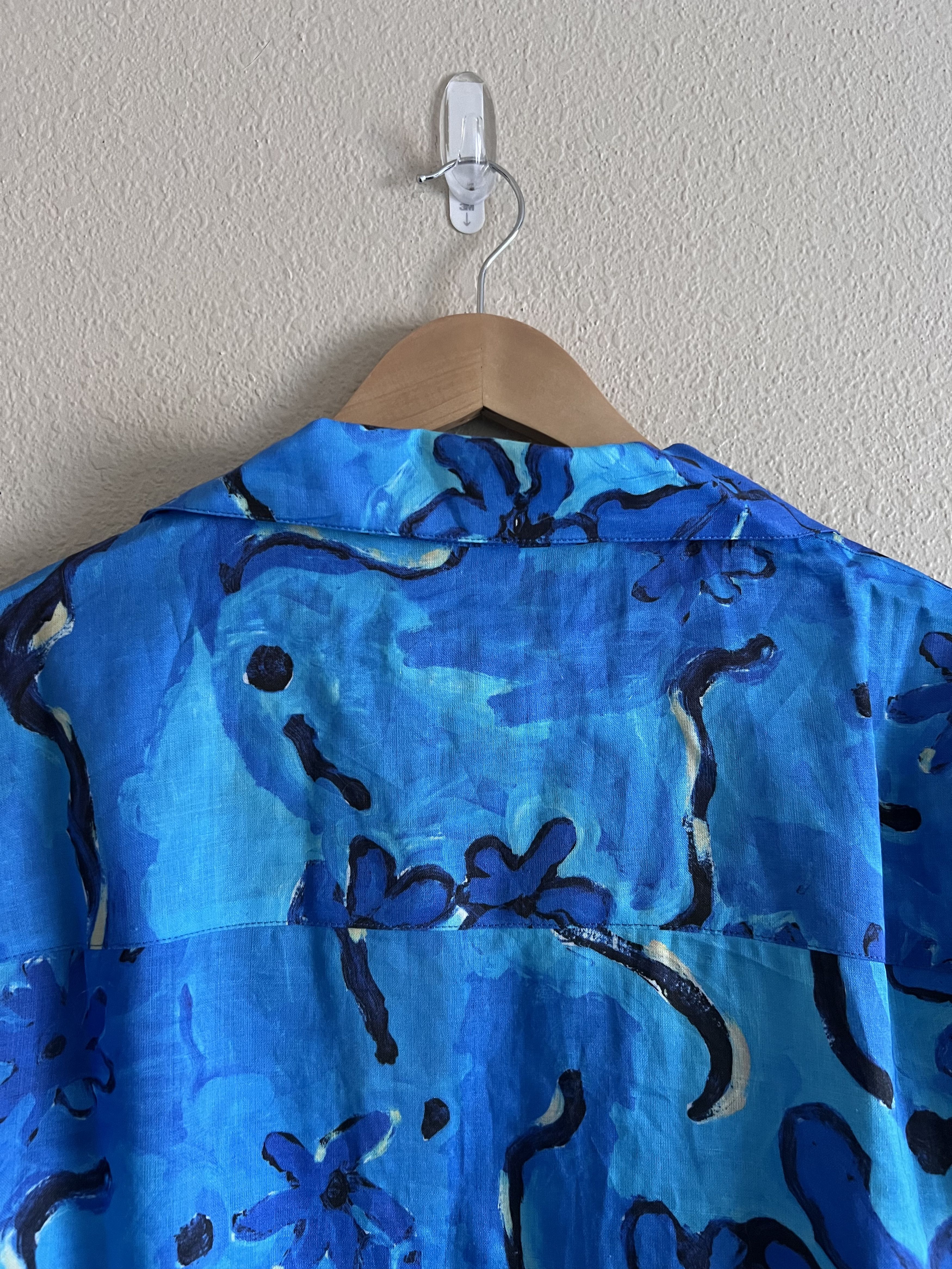 Marni Marni Short Sleeve Bowling Shirt in Azure Size US L / EU 52-54 / 3 - 6 Thumbnail