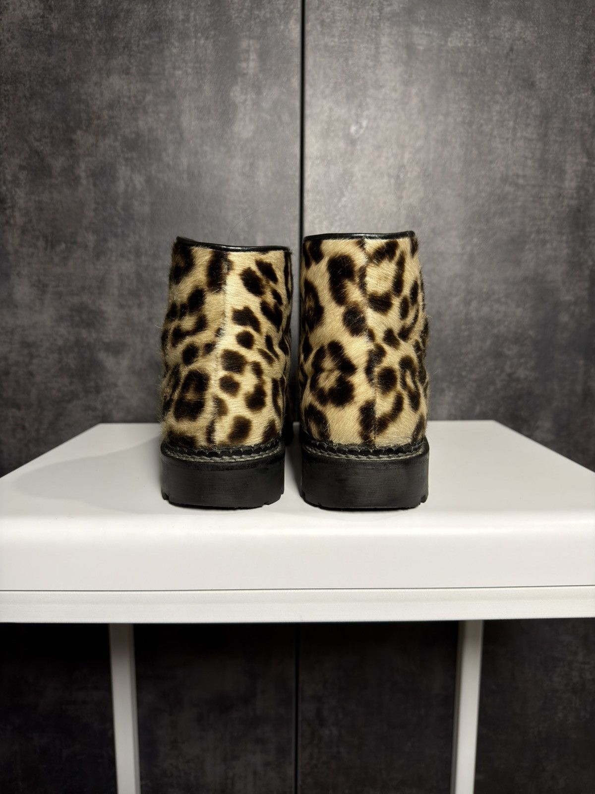 Vintage Sick Kandahar Pony Hair Fur Leopard Boots 424 Owens Yohji Size US 10 / IT 40 - 16 Thumbnail