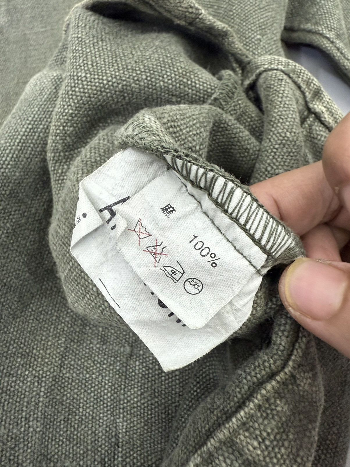 Blue Blue Japan GAIJIN MADE Handwoven Hemp Halfzip Anorak Jumper Jacket Size US M / EU 48-50 / 2 - 8 Thumbnail
