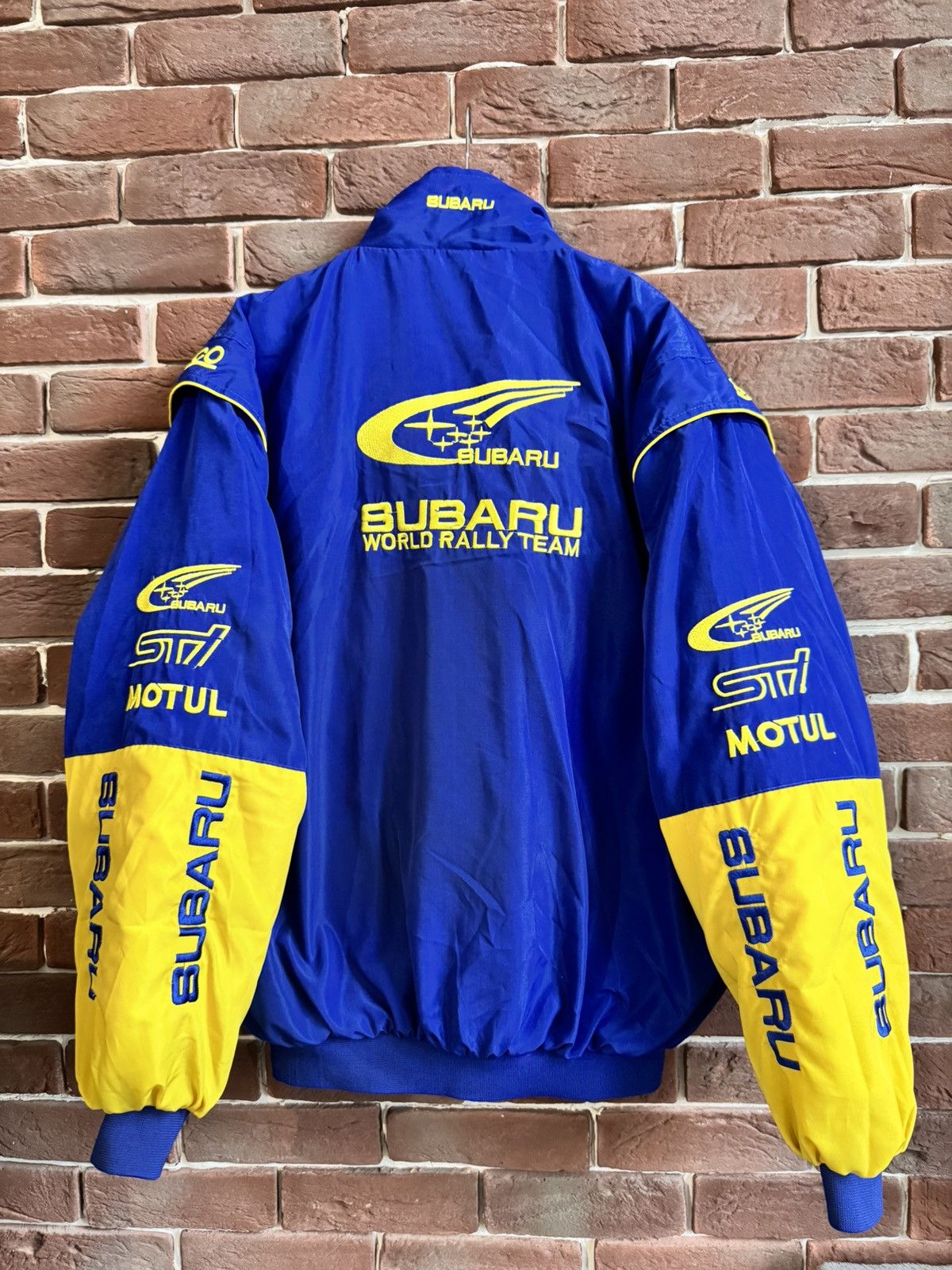 Vintage Vintage Subaru racing jacket logo rare size xl hype blue Size US XL / EU 56 / 4 - 2 Thumbnail