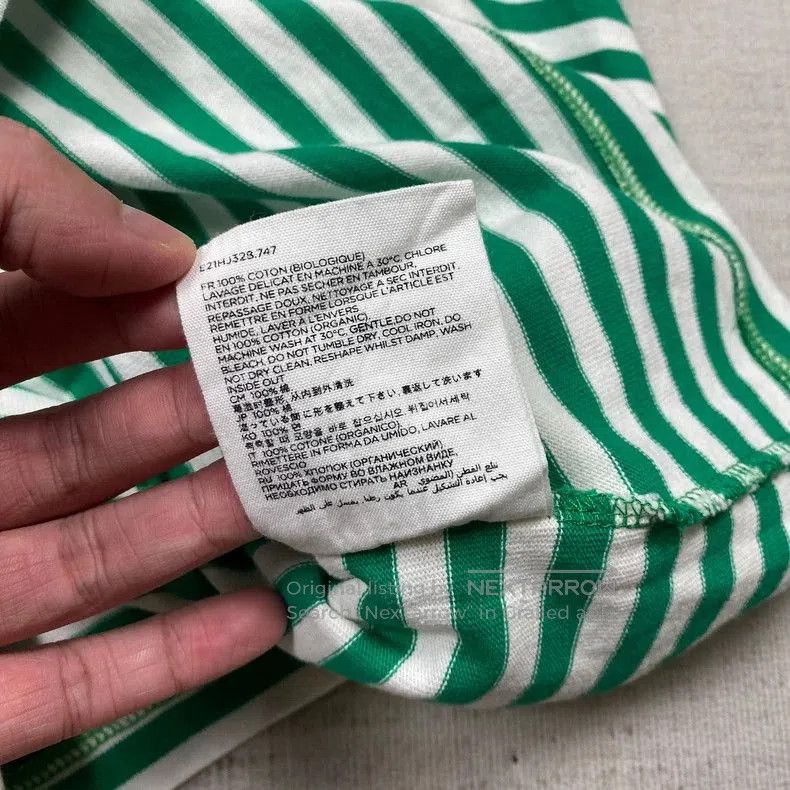 Ami Paris Striped Long Sleeve T.