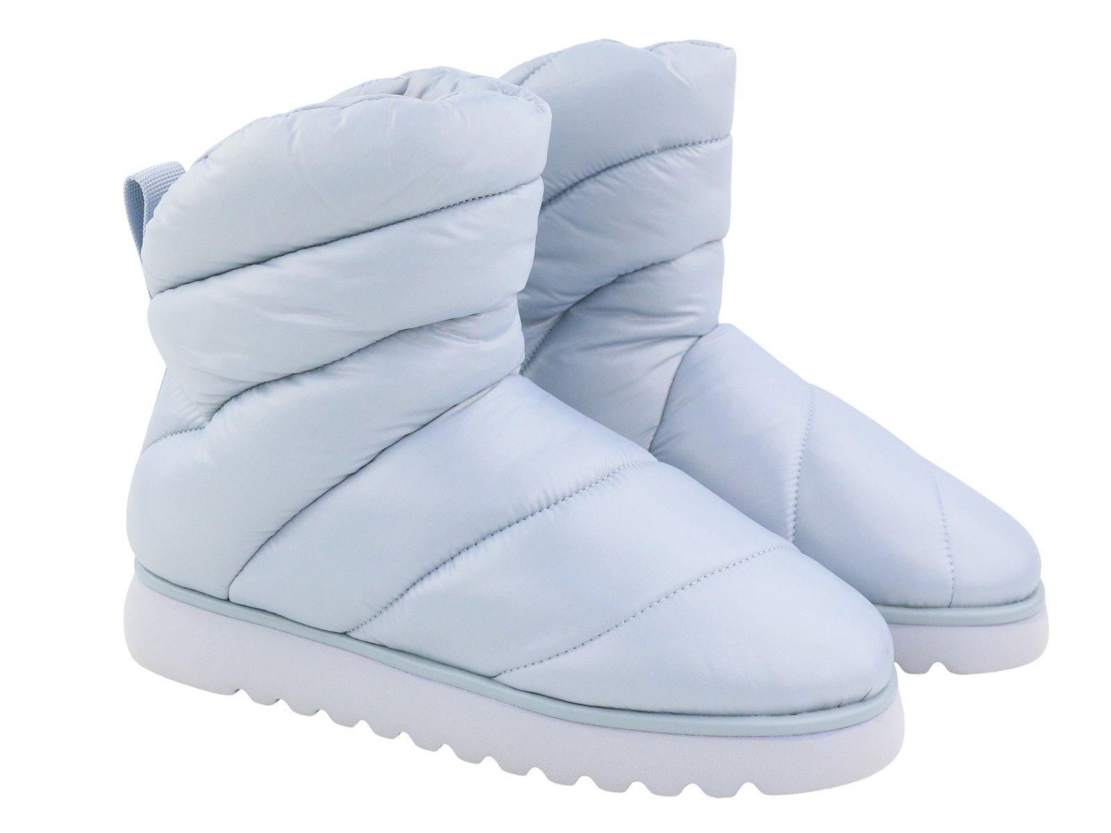 Other BIBI LOU EU37 Light Blue Padded Quilted Ankle Winter 87552 Size US 6 / IT 36 - 2 Thumbnail