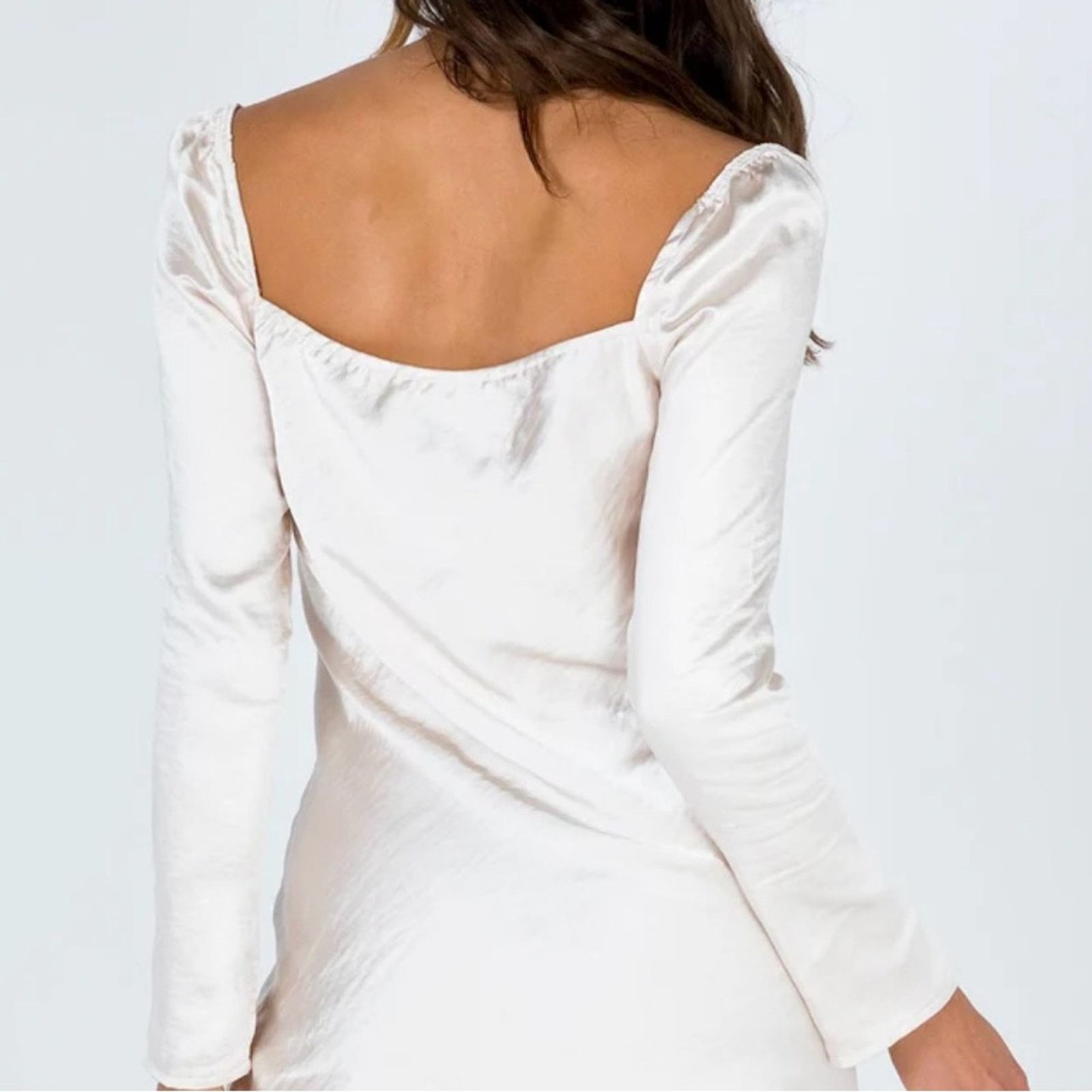 PRINCESS POLLY Princess Polly dress size 20 ivory satin New Size XXL / US 16-18 / IT 52-54 - 3 Thumbnail