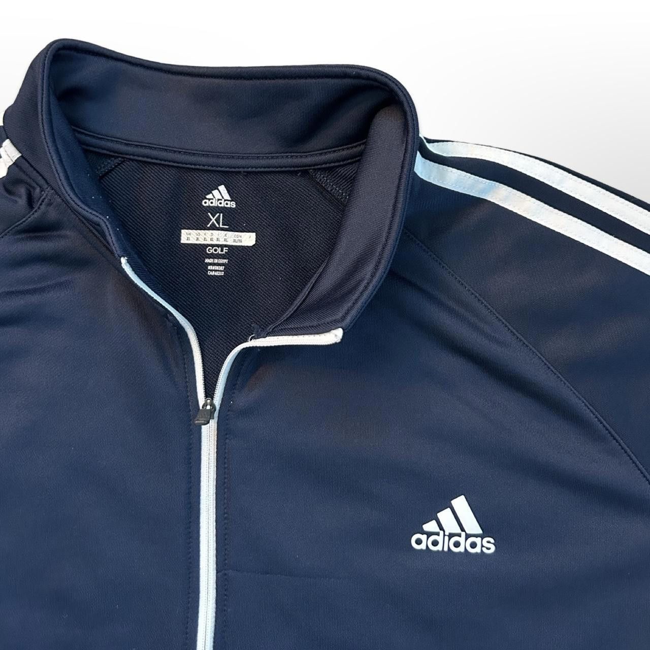 Adidas Adidas Navy Blue Golf 1/4 Zip Long-Sleeve Pullover Size US XL / EU 56 / 4 - 6 Thumbnail