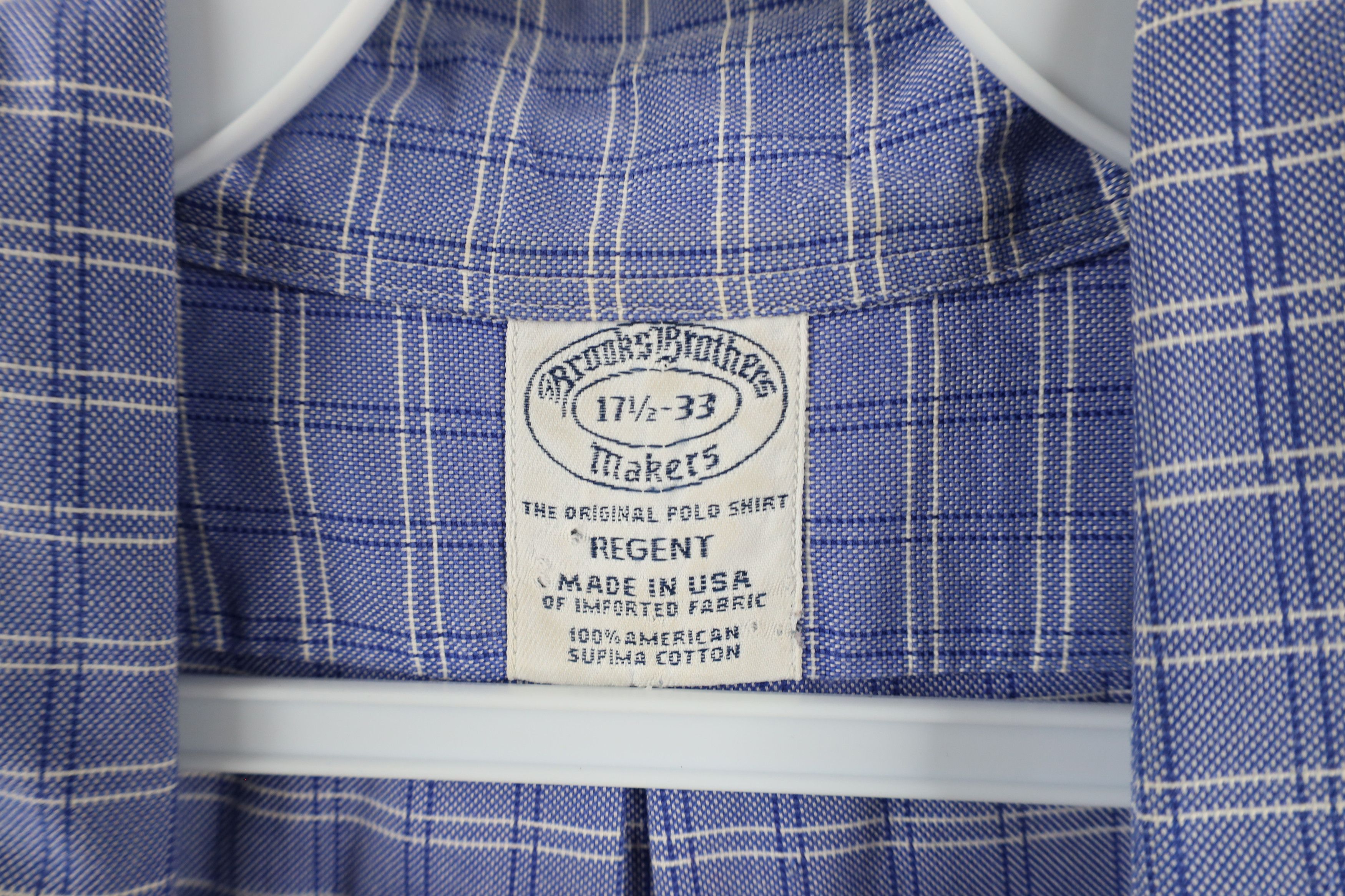 Brooks Brothers × Vintage Vintage 90s Brooks Brothers Regent Down Shirt Plaid USA Size US L / EU 52-54 / 3 - 5 Thumbnail